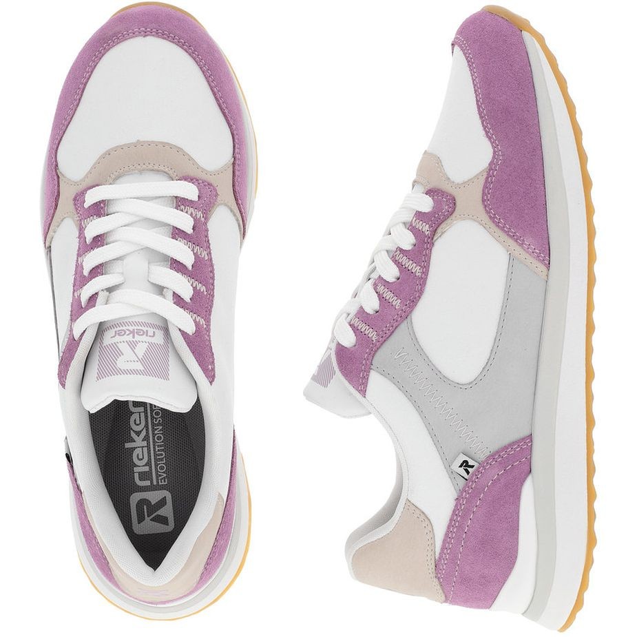 RIEKER Laisvalaikio bateliai moterims, Balta, LEISURE 11