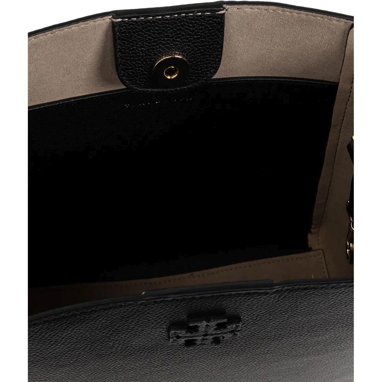 TORY BURCH Pirkinių krepšys moterims, Juoda, Mcgraw bucket bag 4