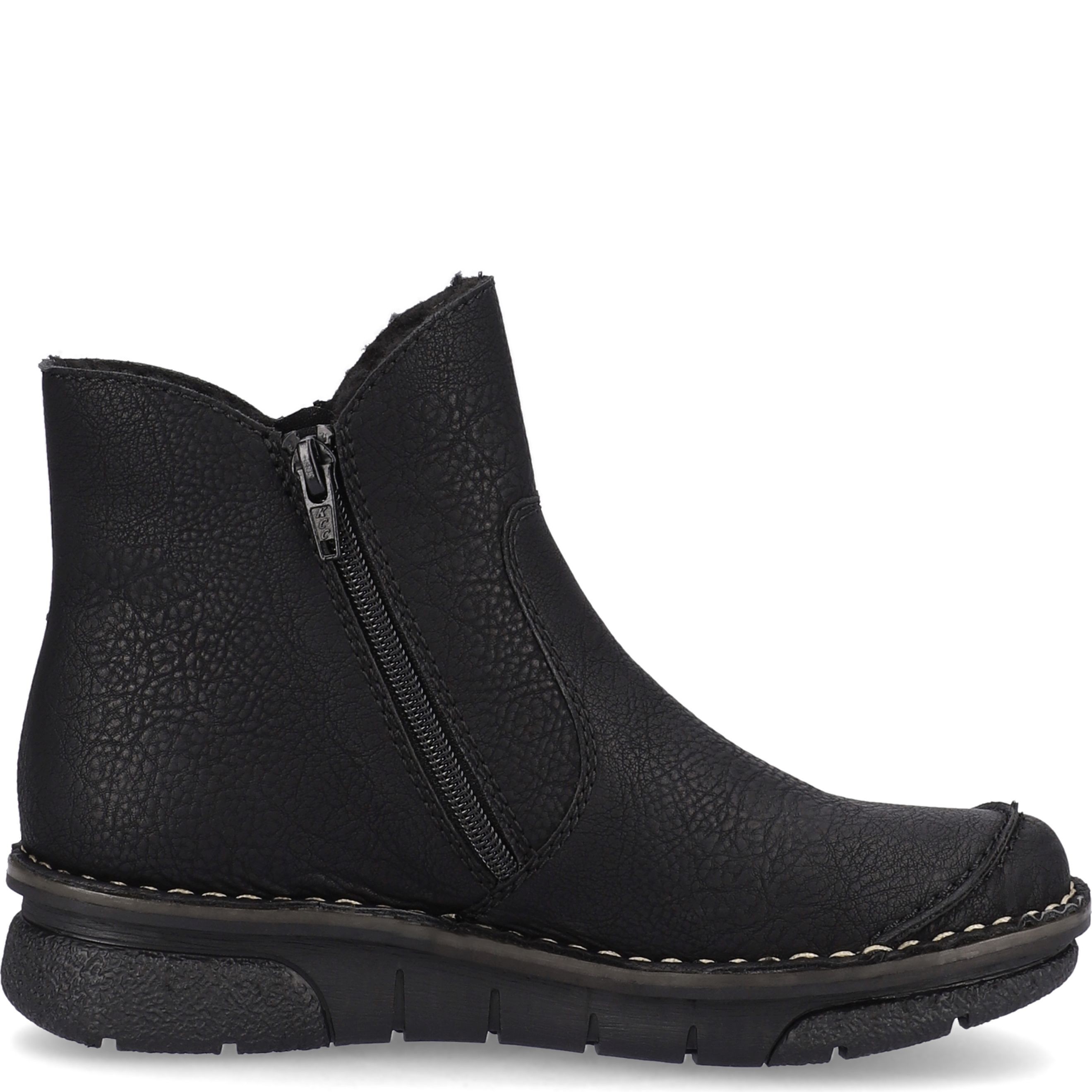 RIEKER Aulinukai moterims, Juoda, BOOTIES 3