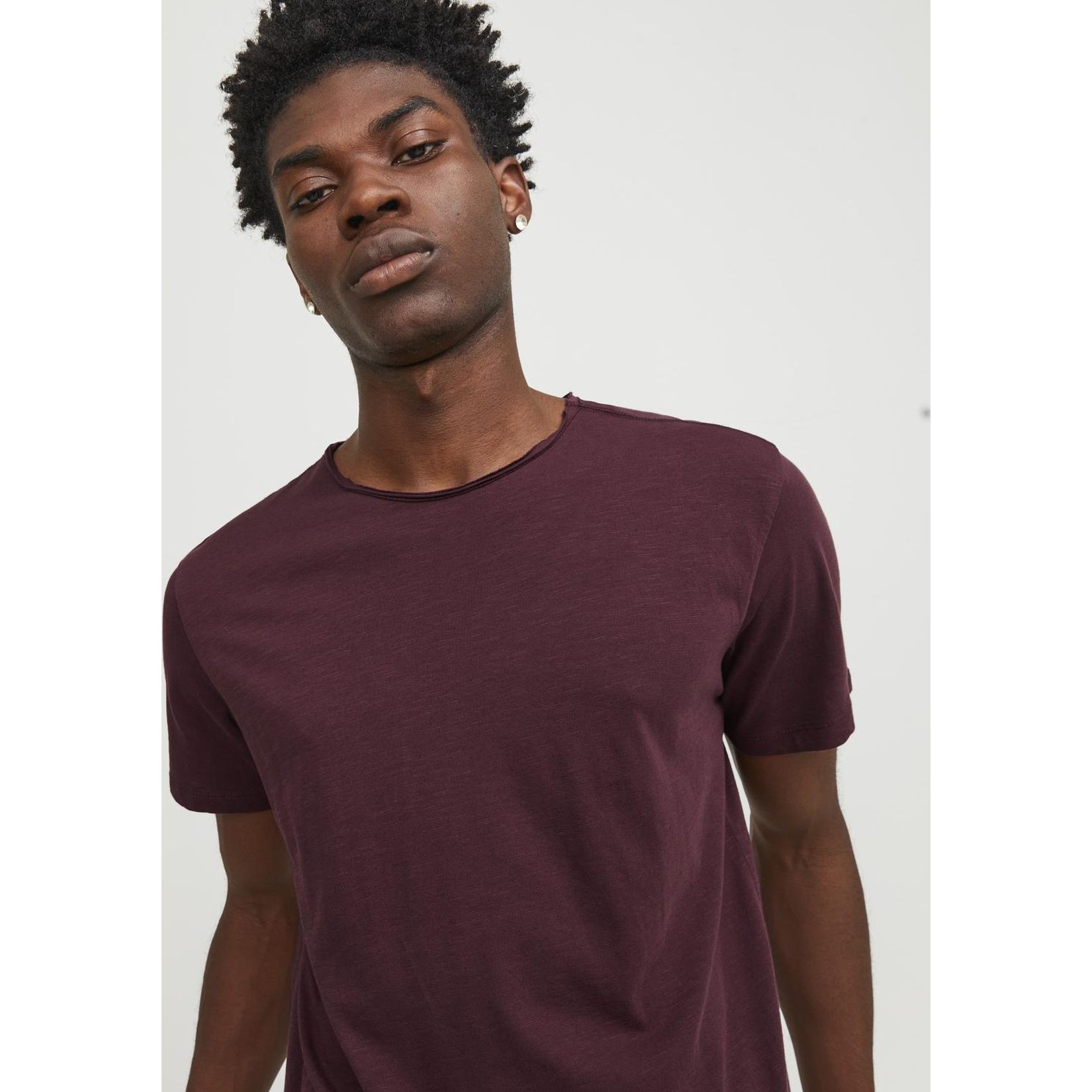 JACK & JONES Marškinėliai trump. rankovėmis vyrams, Raudona, Maikė 4