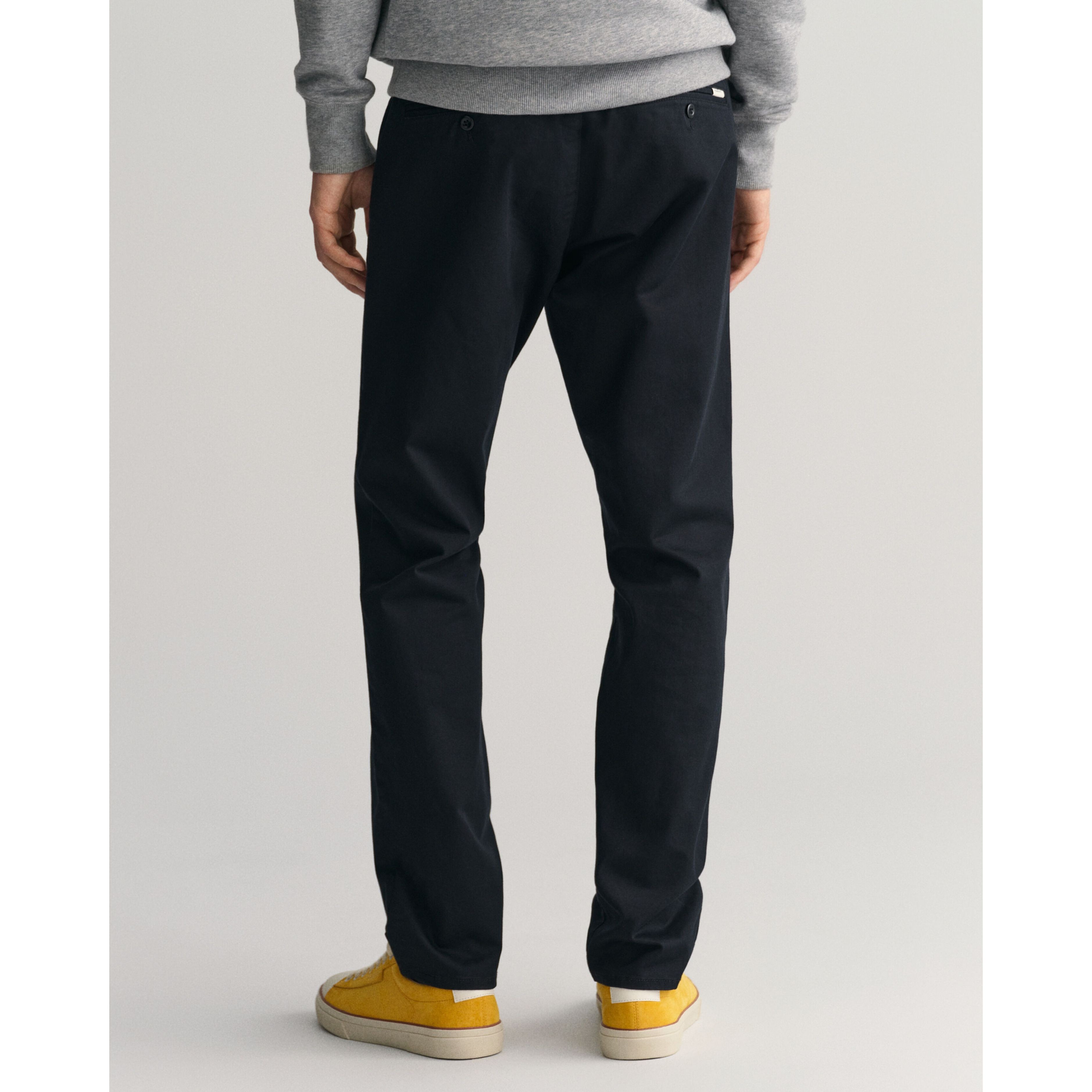 GANT Kelnės vyrams, Juoda, SLIM TWILL CHINOS 3