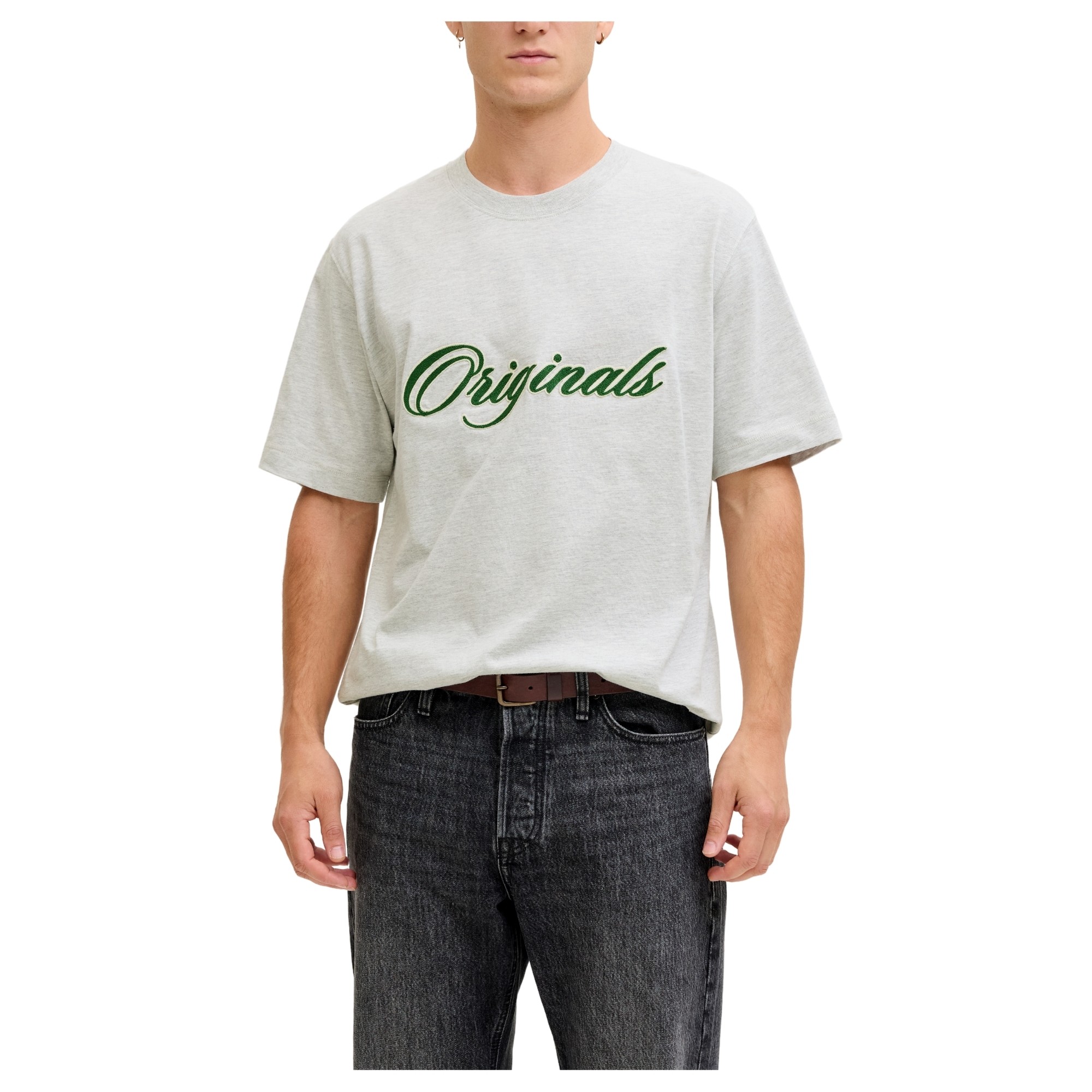 JACK & JONES Marškinėliai vyrams, Pilka, Nantucket emb 2