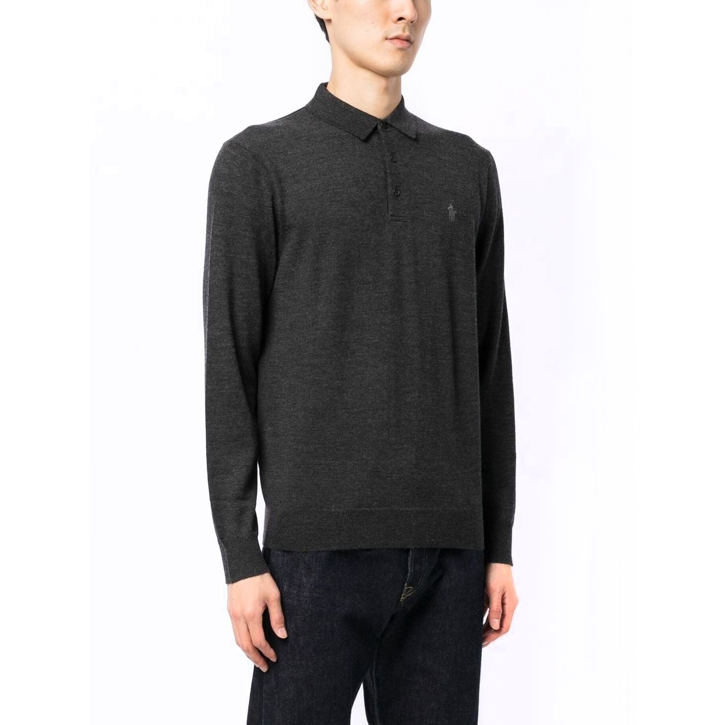 POLO RALPH LAUREN Sportinis nertinis vyrams, Pilka, Long sleeve pullover 2