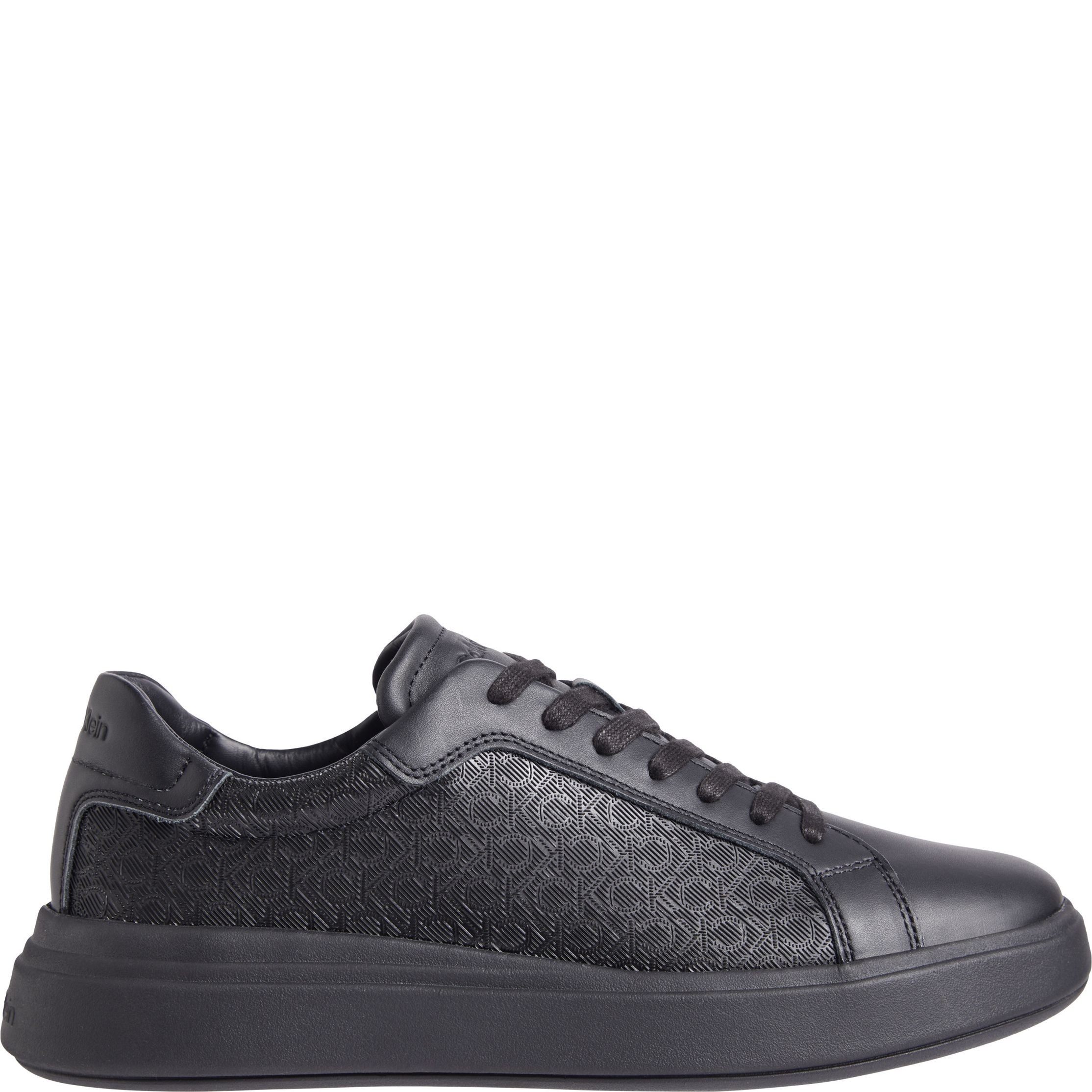 CALVIN KLEIN Laisvalaikio bateliai vyrams, Juoda, Low top lace up mono leisure