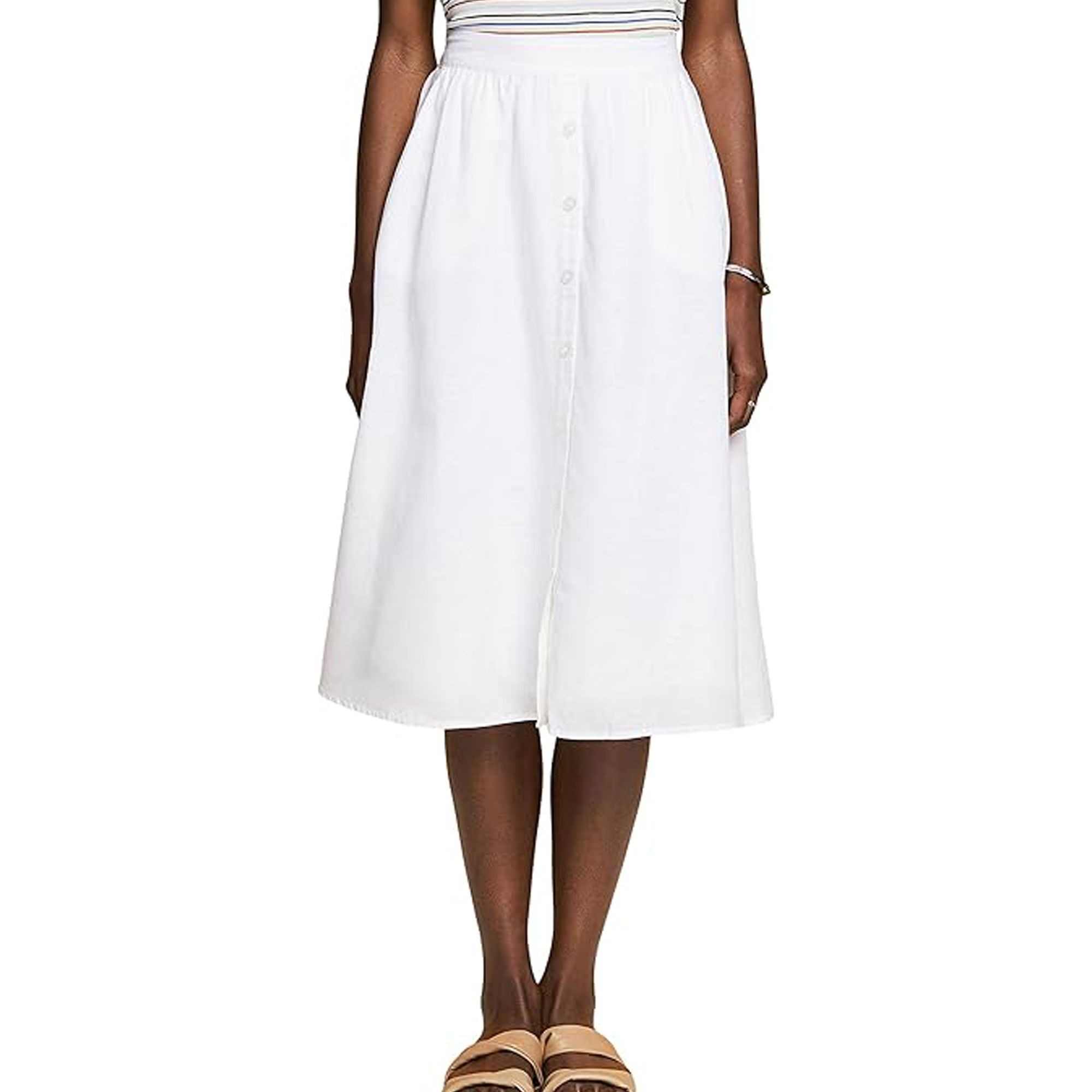 ESPRIT Midi sijonas moterims, Balta 2