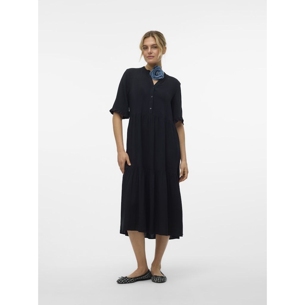 VERO MODA Maxi suknelė moterims, Juoda, VMEASY JOY 2/4 FRL 4