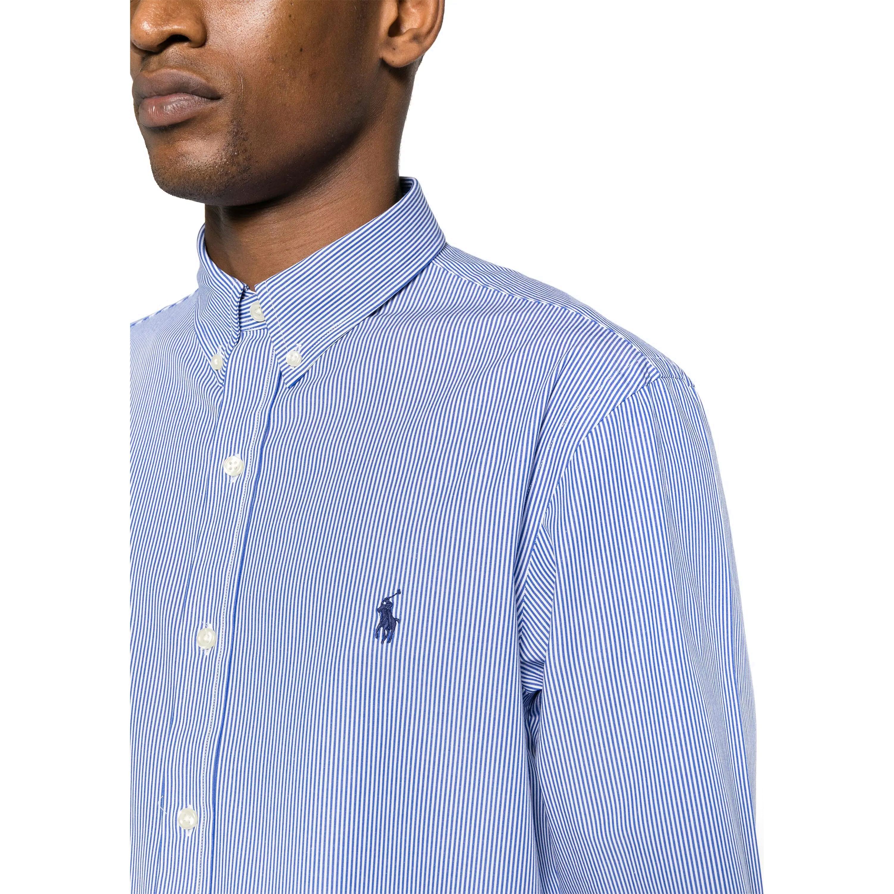 POLO RALPH LAUREN Marškiniai ilgomis rankovėmis vyrams, Mėlyna, Long sleeve sport shirt 4