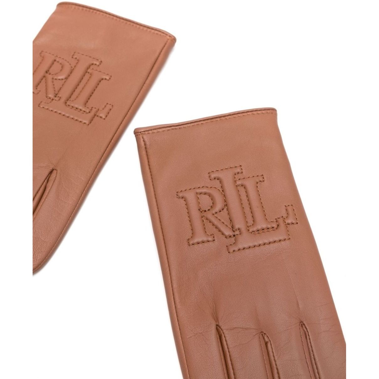 LAUREN RALPH LAUREN Pirštuotos pirštinės moterims, Ruda, Rsd lg lthr glove 2
