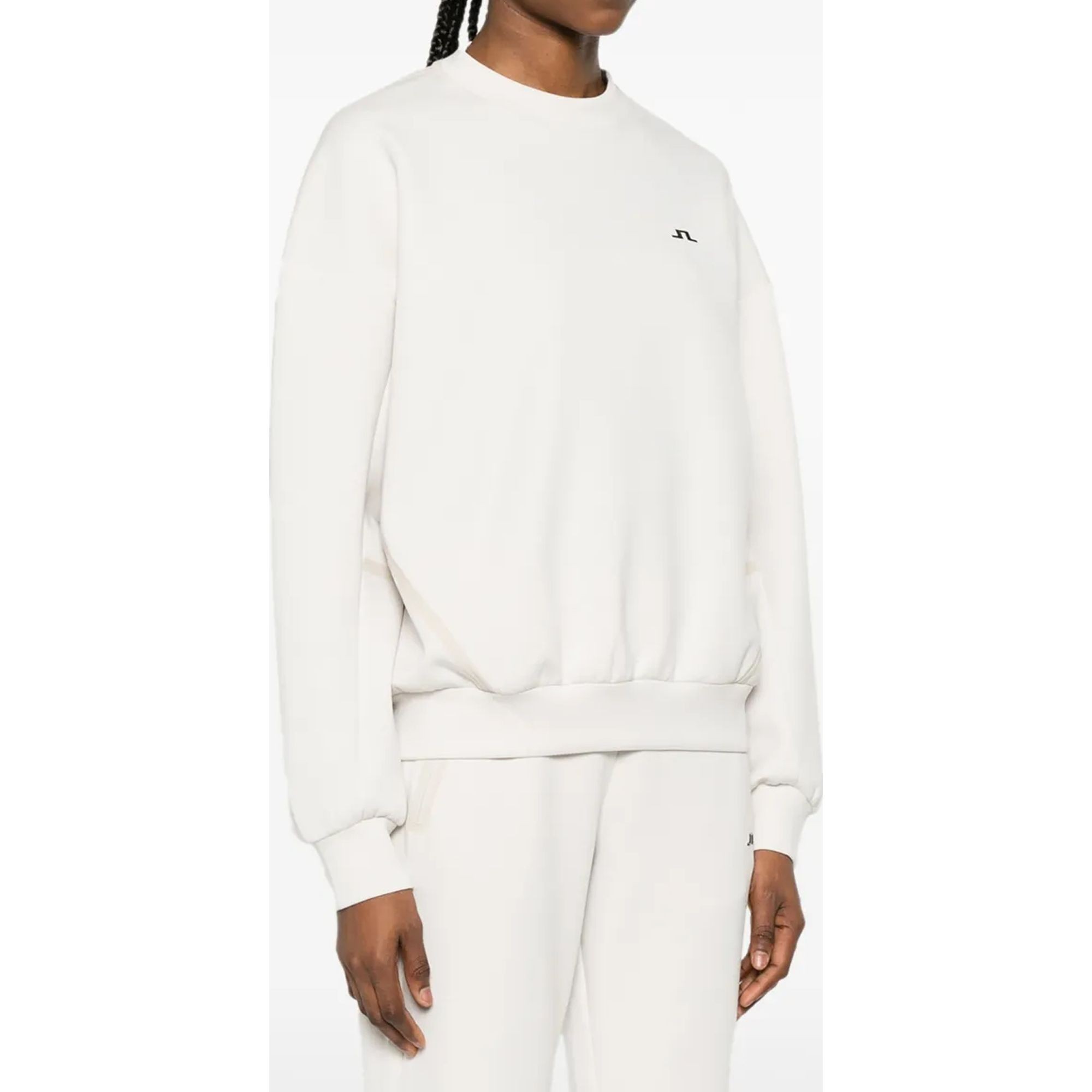 J.LINDEBERG Megztinis moterims, Smėlio, Aura crew neck 2