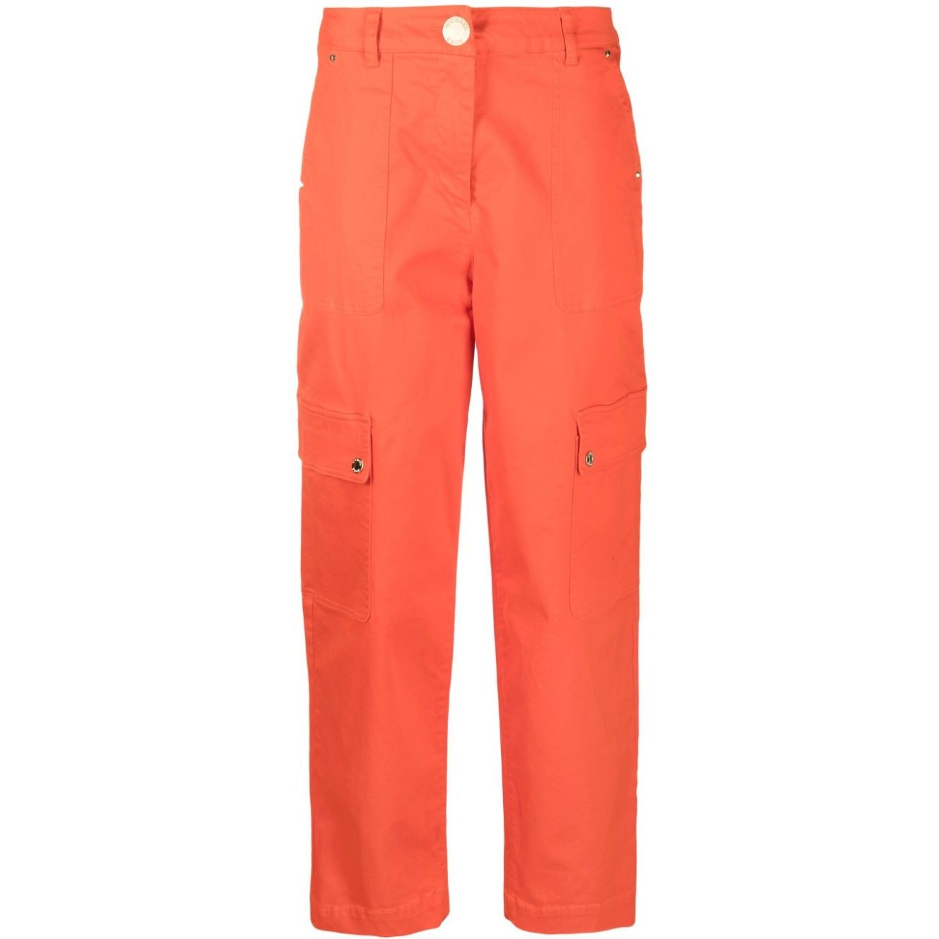 MICHAEL KORS Laisvalaikio kelnės moterims, Balta, Zip pkt cargo pant