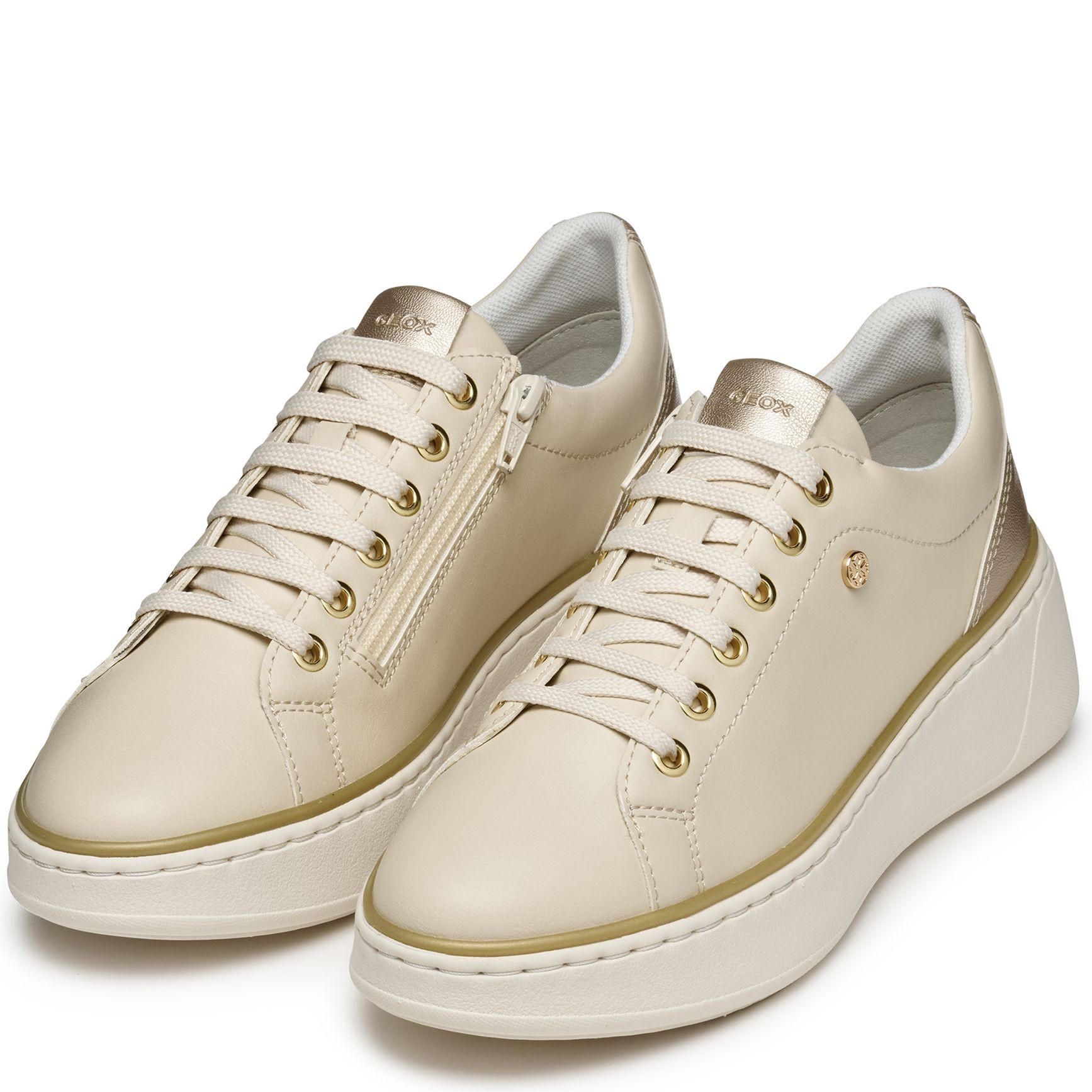 GEOX Laisvalaikio bateliai moterims, Smėlio, Sunnetty leisure 3