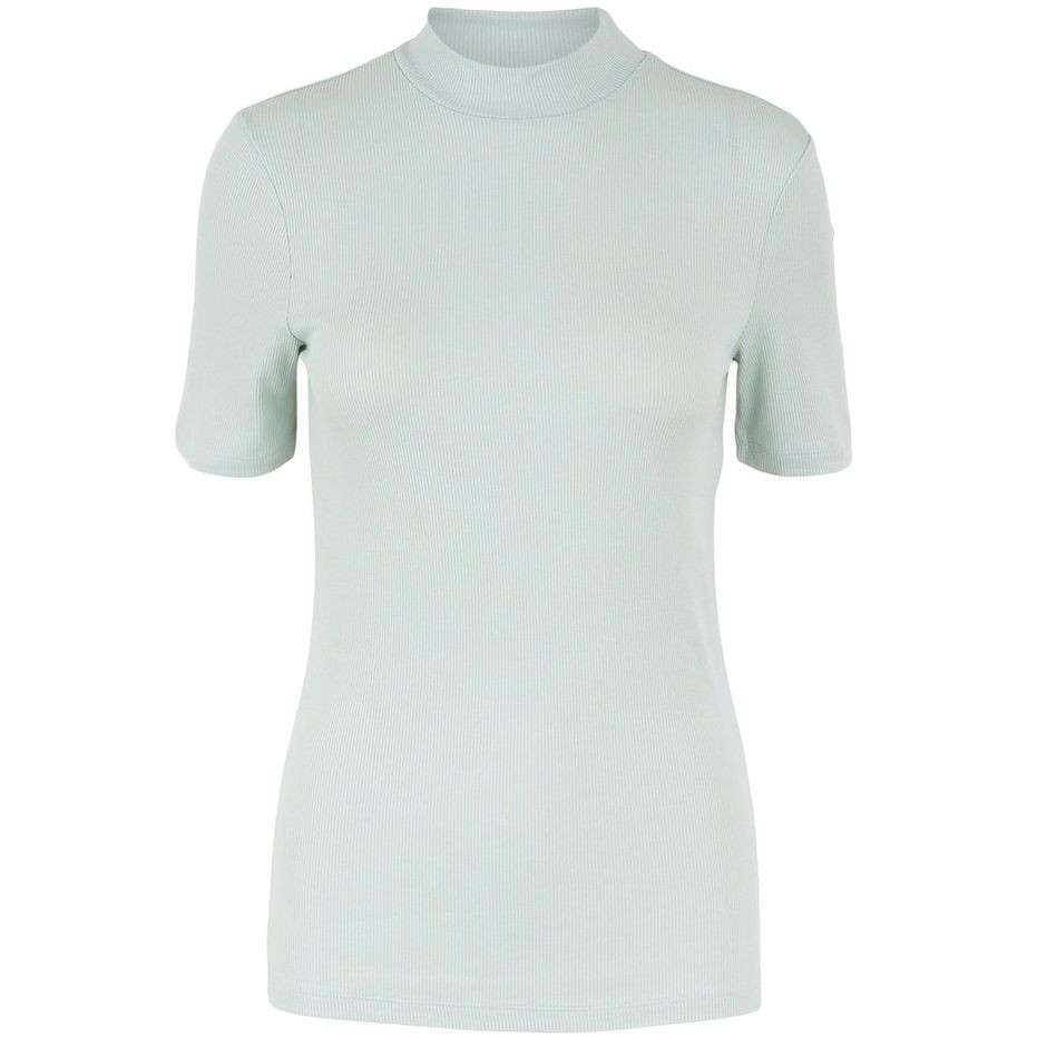 PIECES Marškinėliai moterims, Žalia, PCBIRDIE SS T-NECK N