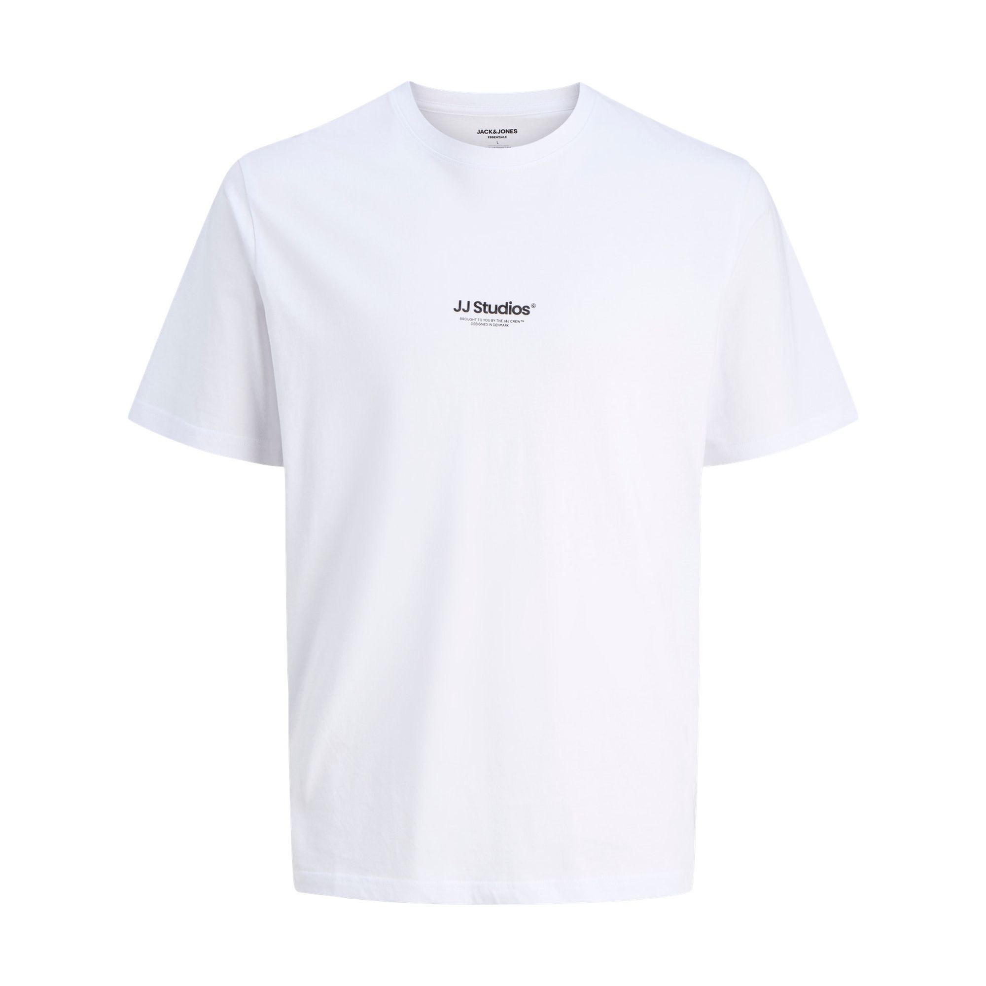 JACK & JONES Marškinėliai vyrams, Balta, Soho crew neck 1