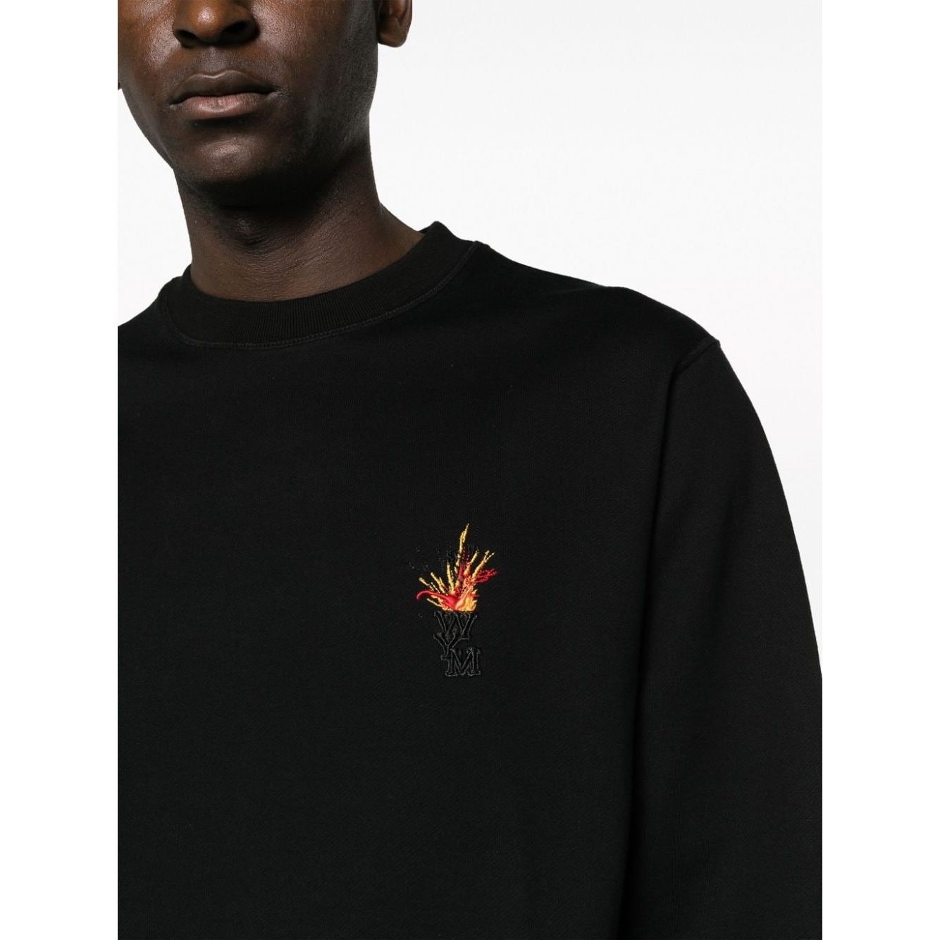 WOOYOUNGMI Marškinėliai trump. rankovėmis vyrams, Juoda, Mens t-shirt 3