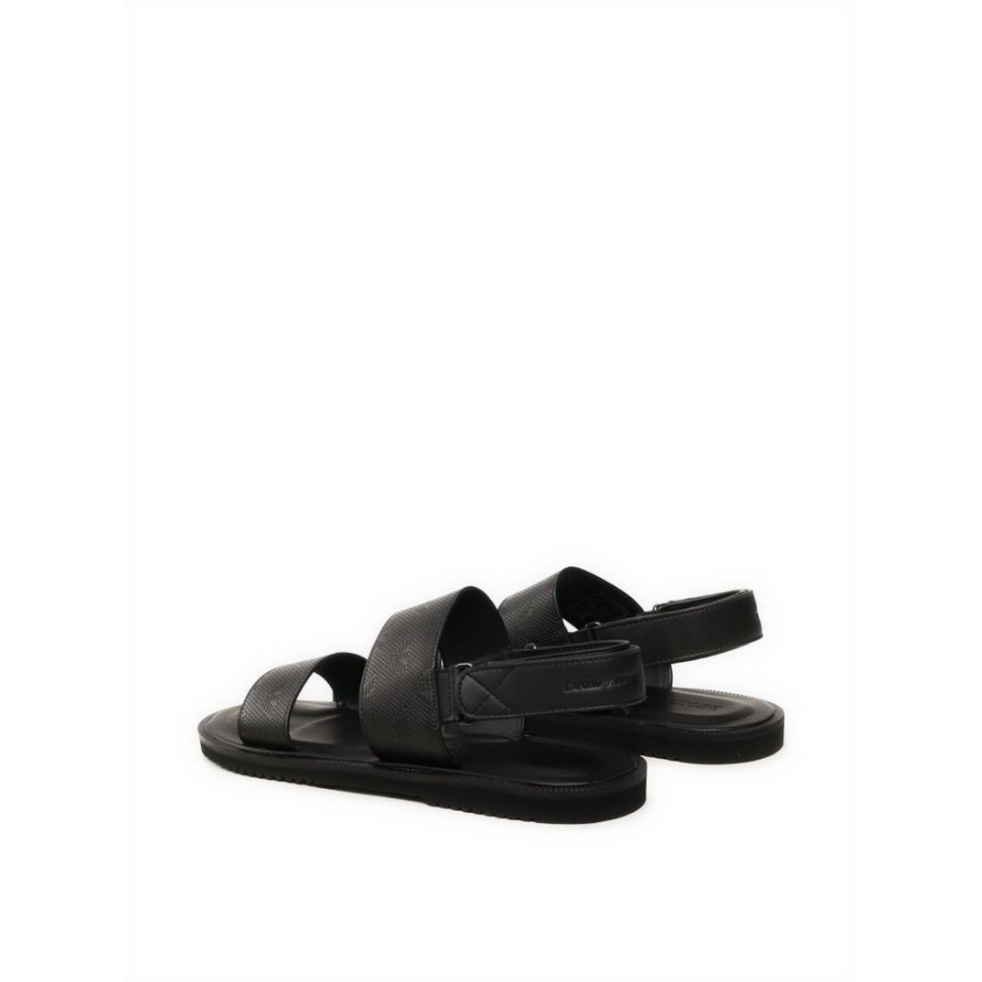 EMPORIO ARMANI Basutės vyrams, Juoda, Sandal 3
