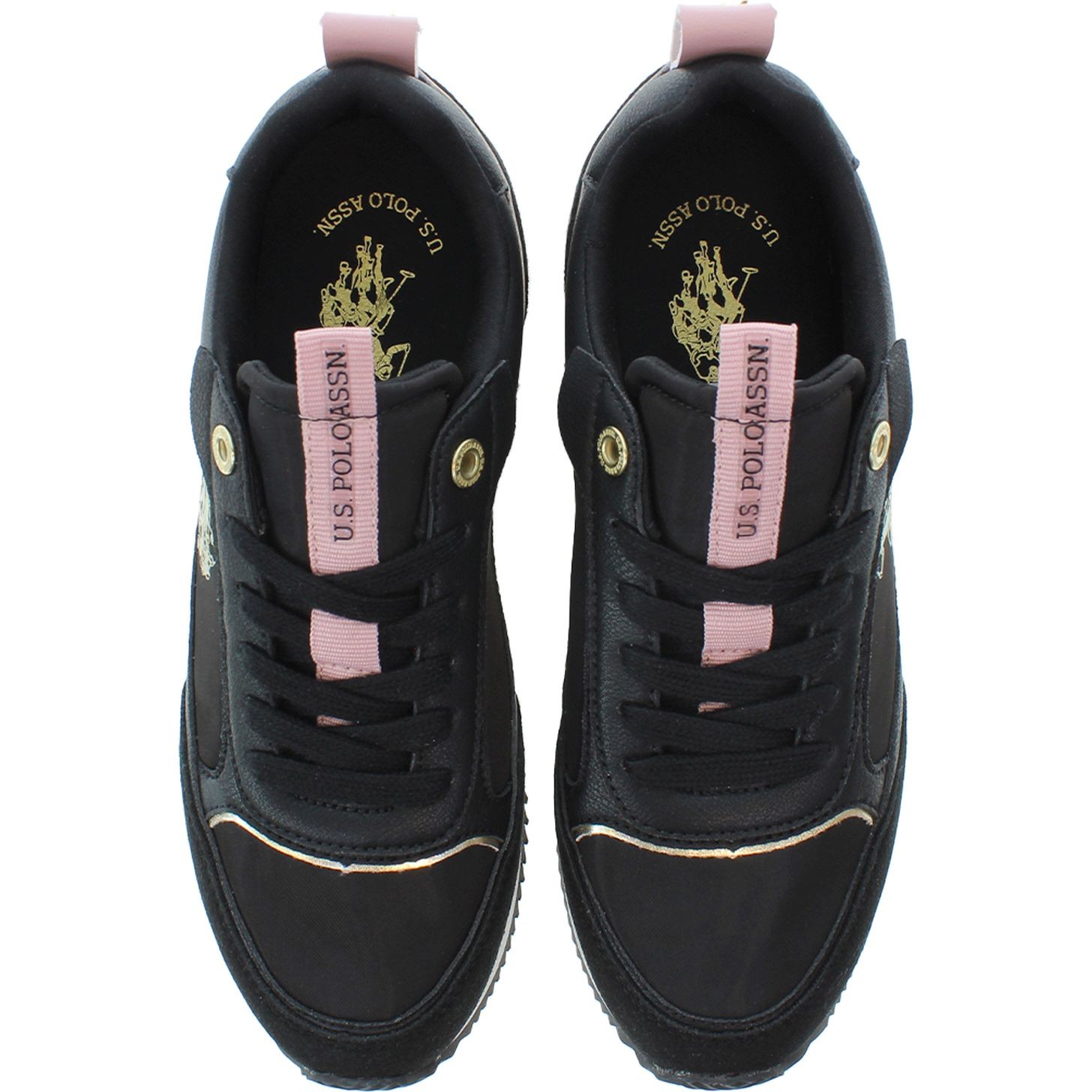 U.S.POLO Laisvalaikio bateliai moterims, Juoda, FRISBY 4