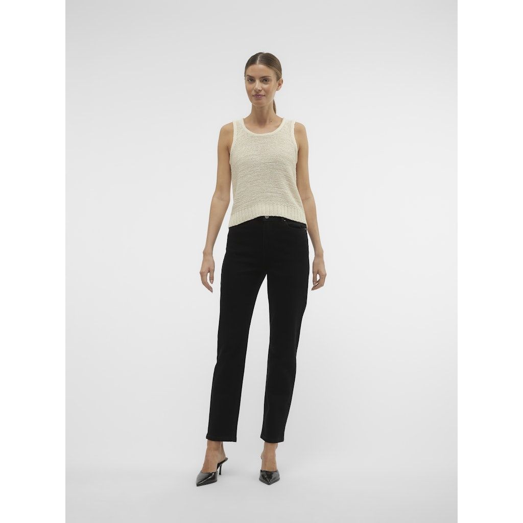 VERO MODA Comfort džinsai moterims, Juoda, VMLINDA HR MOM JEANS 5