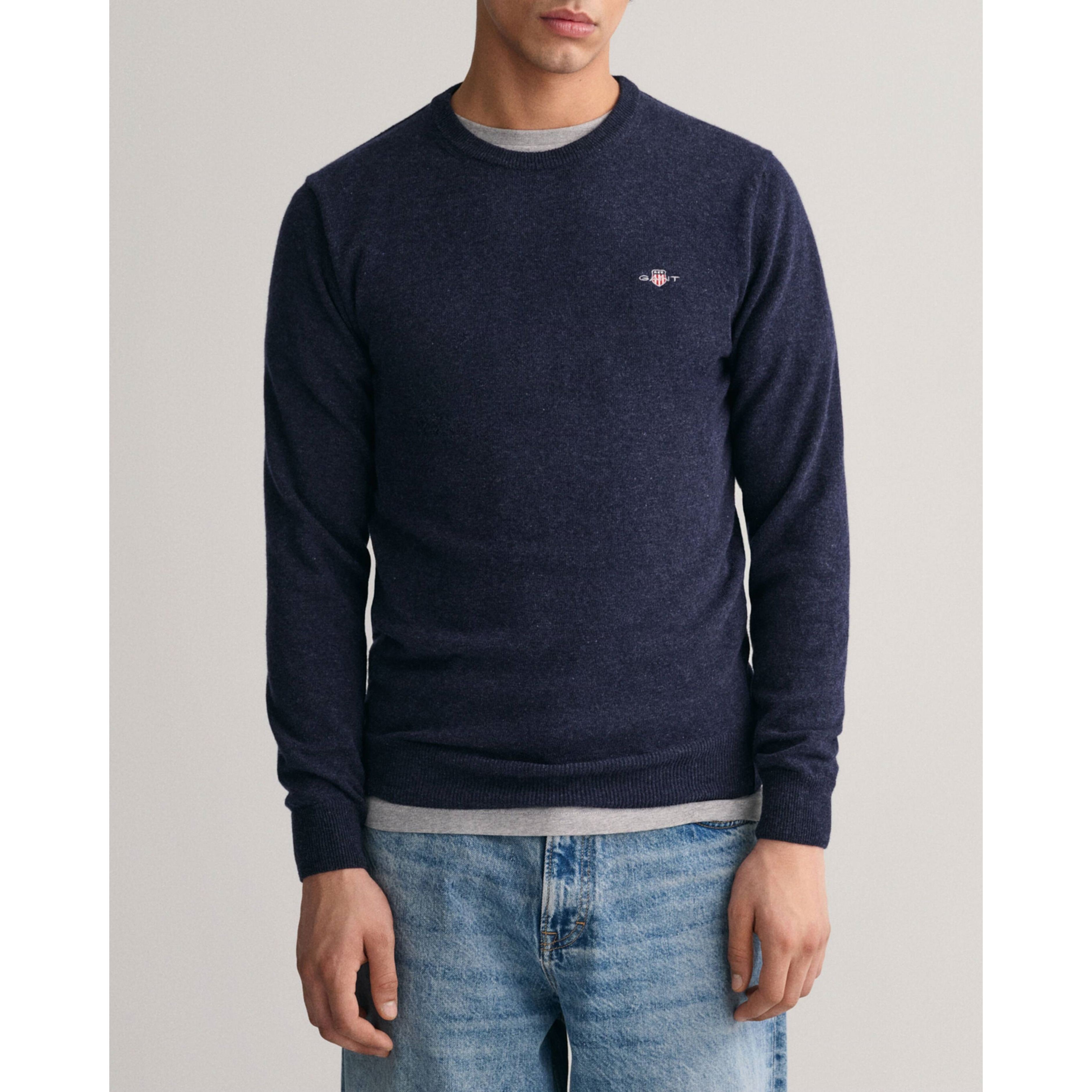 GANT Megztinis vyrams, Mėlyna, SUPERFINE LAMBSWOOL 2