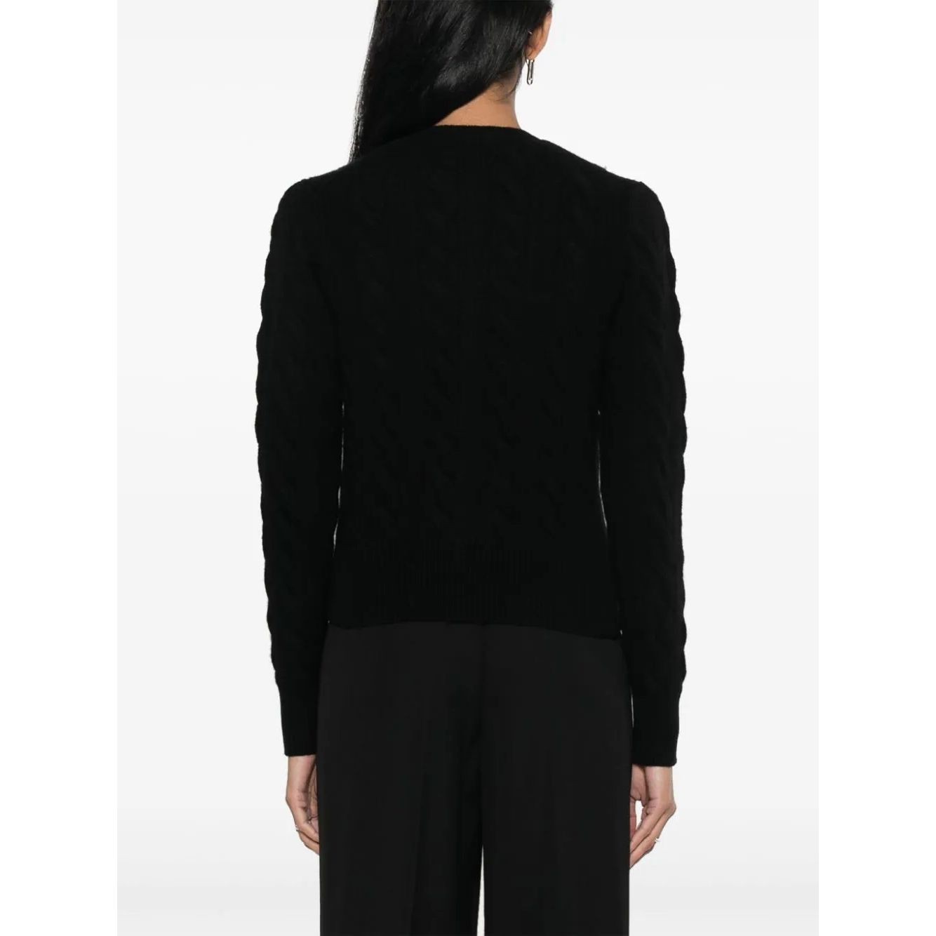 POLO RALPH LAUREN Kardiganas moterims, Juoda, Long sleeve cardigan 3