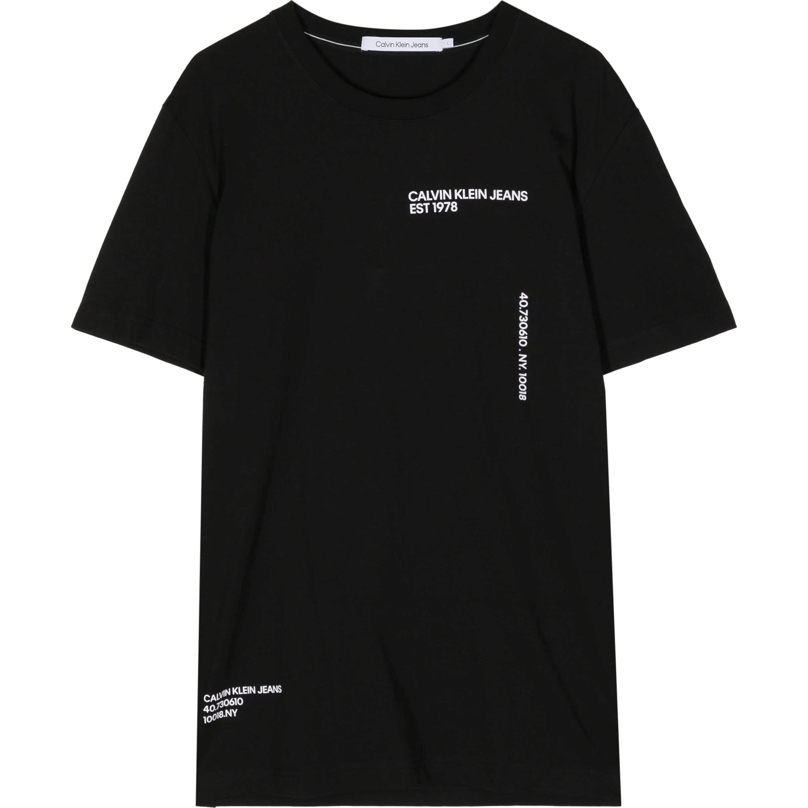 CALVIN KLEIN JEANS Marškinėliai trump. rankovėmis vyrams, Juoda, S/s t-shirt 1