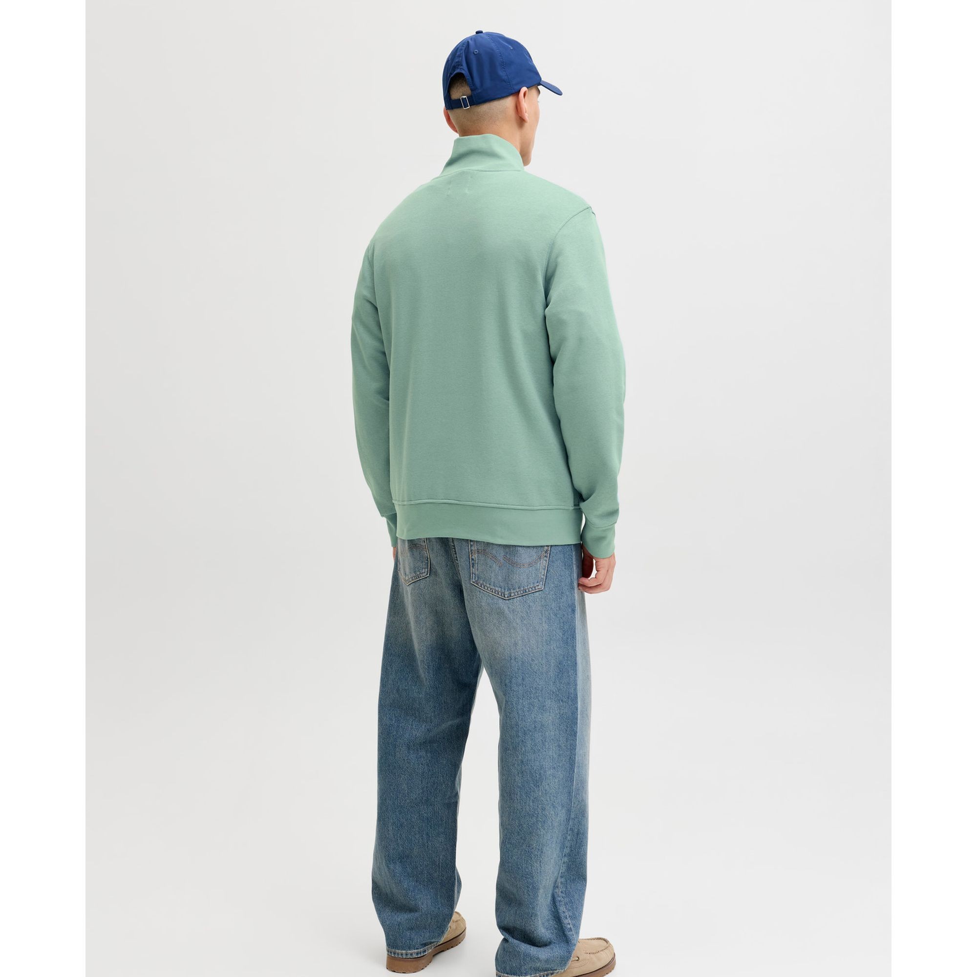 JACK & JONES Megztinis vyrams, Žalia, Soho sweat zip 2