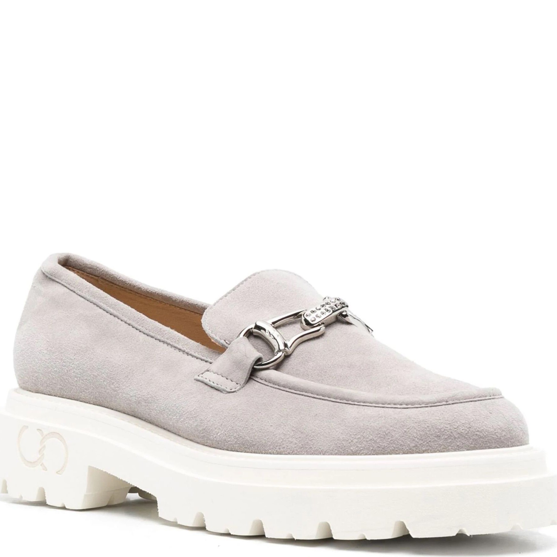 CESARE CASADEI Mokasinai moterims, Pilka, Mocassins 1