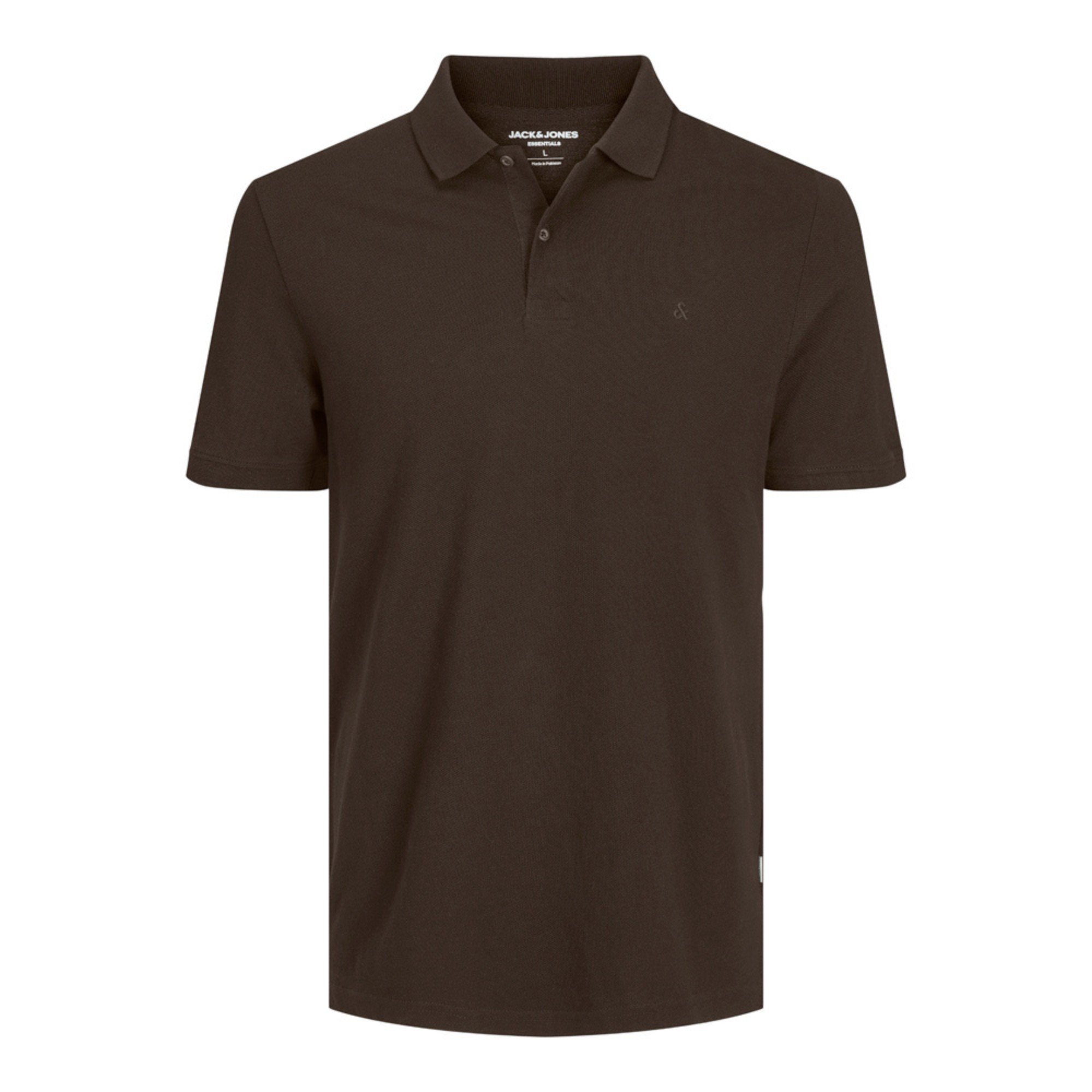 JACK & JONES Polo marškiniai trumpos rank. vyrams, Ruda, Basic polo