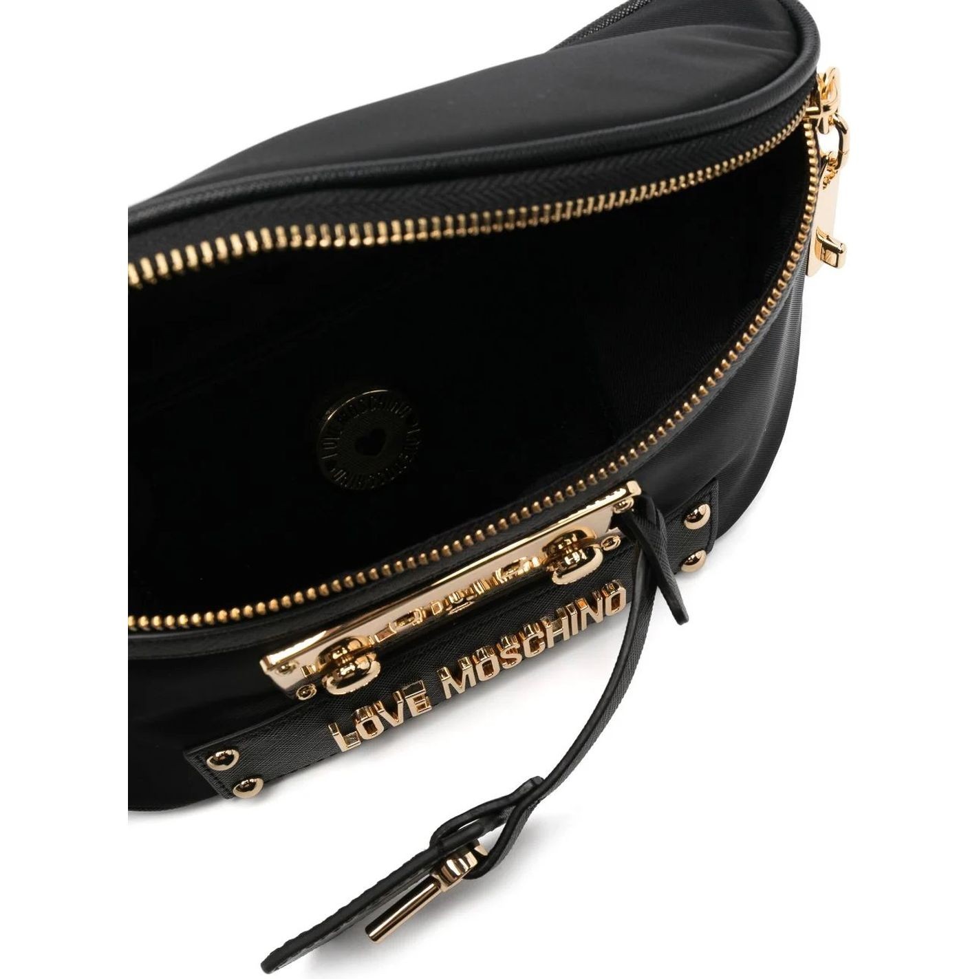 LOVE MOSCHINO Rankinė per juosmenį moterims, Juoda, Belt bag 4