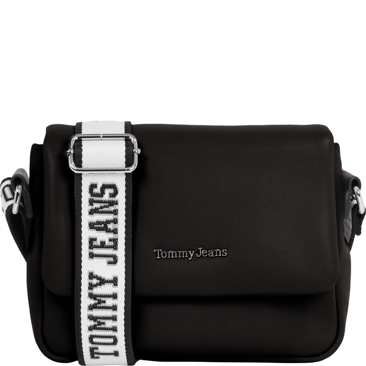 TOMMY JEANS Rankinė per petį moterims, Juoda, City girl flap crossover 1