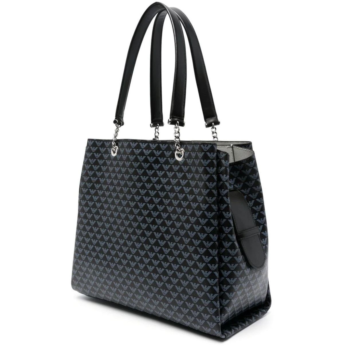 EMPORIO ARMANI Pirkinių krepšys moterims, Juoda, Shopping bag 2