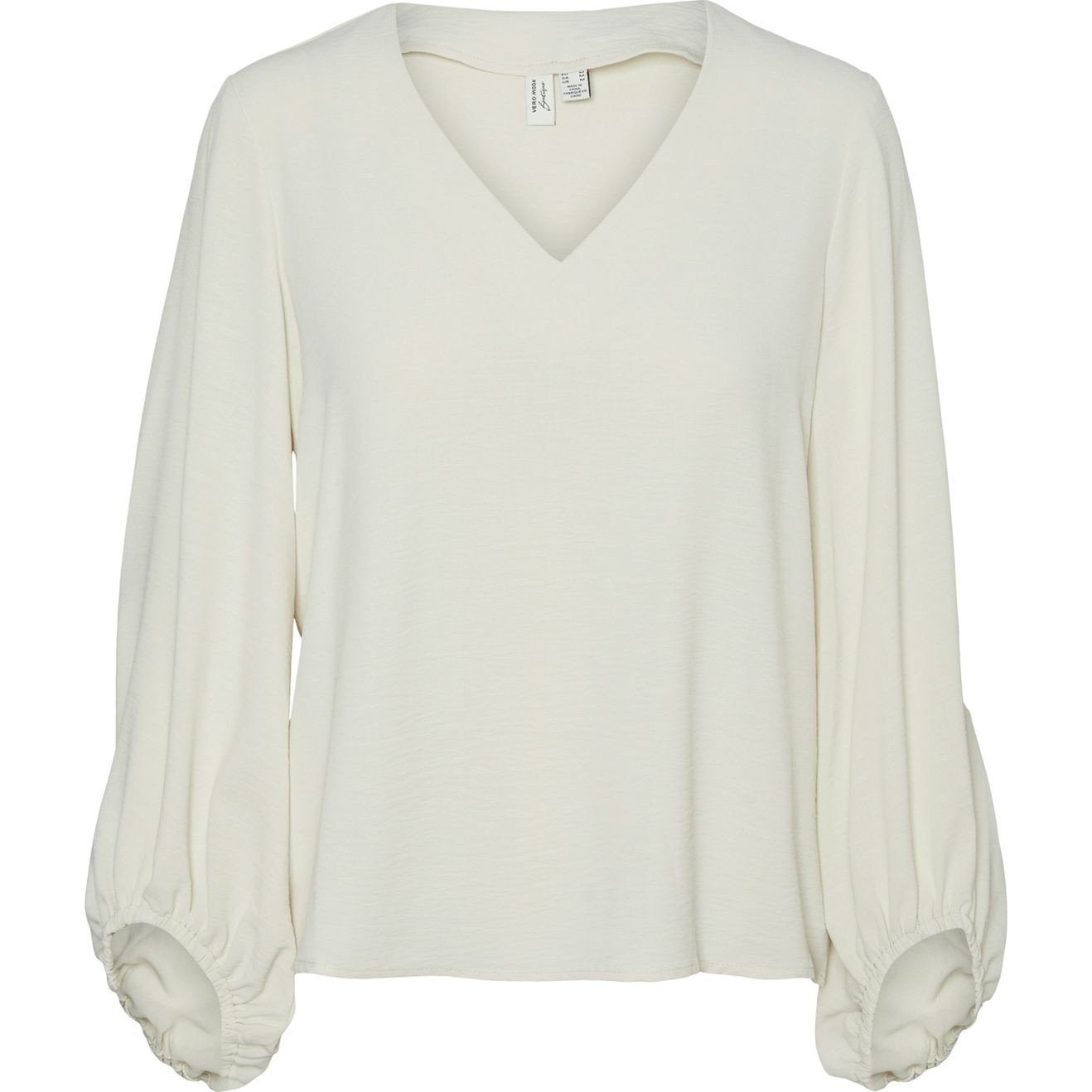 VERO MODA Palaidinės moterims, Balta, Olivia v-neck top 1