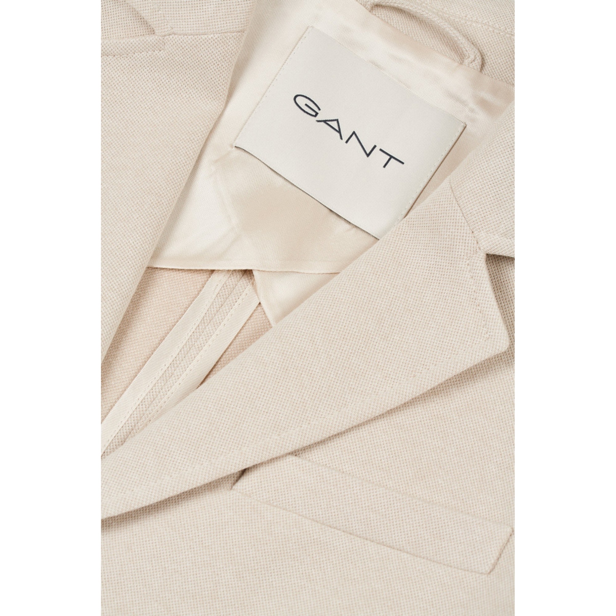 GANT Švarkas moterims, Ruda, Slim pique blazer 2