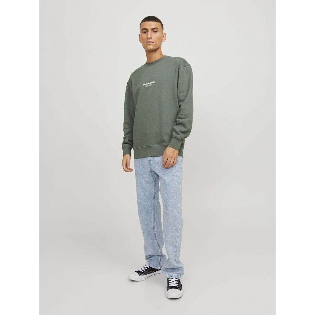 JACK & JONES Sportinis nertinis vyrams, Žalia, Jorvestersweatshirt 5
