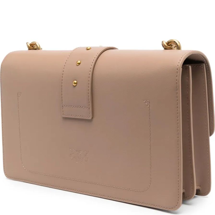 PINKO Rankinė per petį moterims, Kūno, Love leather crossbody bag 2