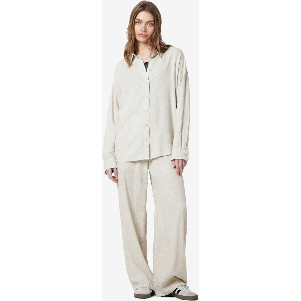 NOISY MAY Marškiniai moterims, Smėlio, NMLEILANI L/S 3