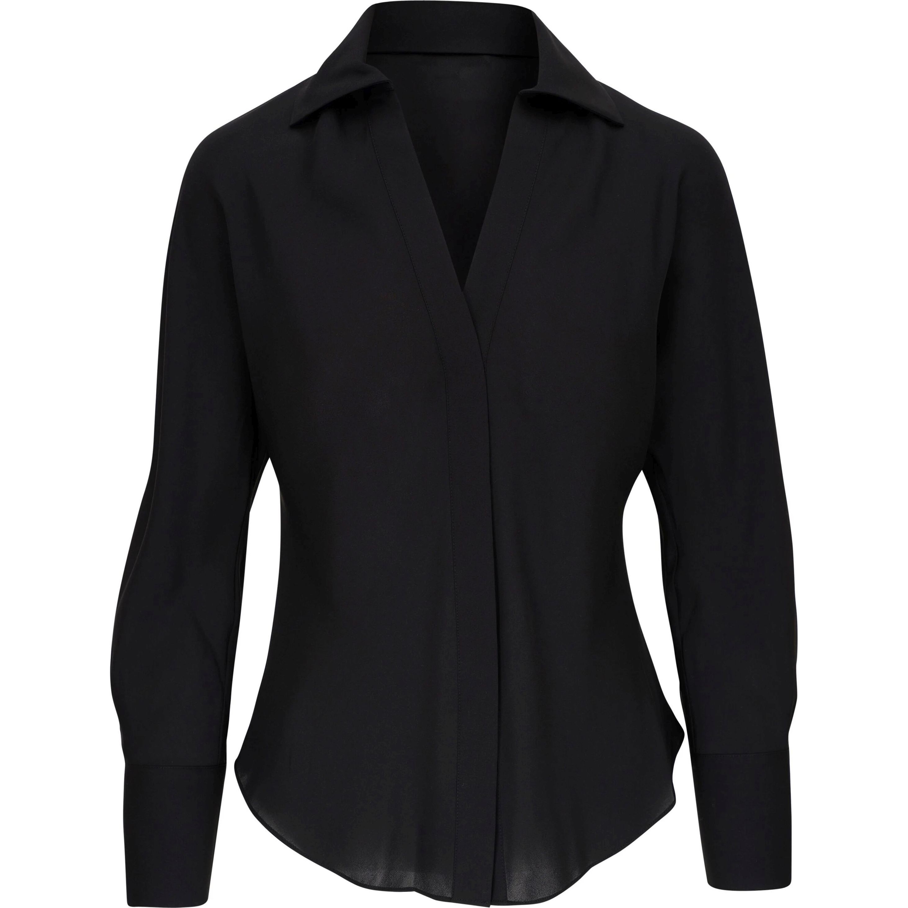 VINCE Marškiniai ilgomis rankovėmis moterims, Juoda, Bias dolman slv shirt 1