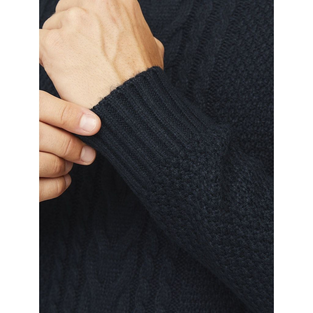 JACK & JONES Megztinis su kaklu vyrams, Mėlyna, Craig knit roll neck 6