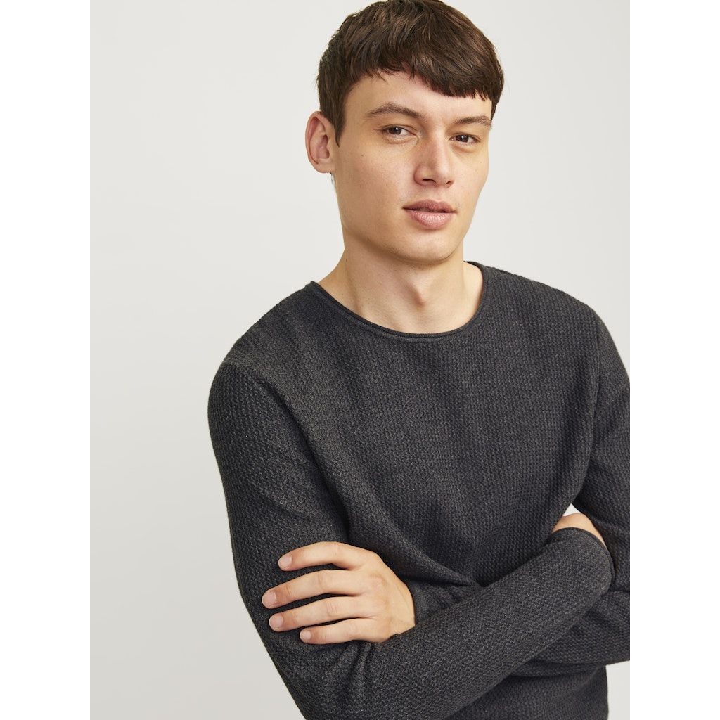JACK & JONES Megztinis vyrams, Pilka, Cooper knit crew neck 6