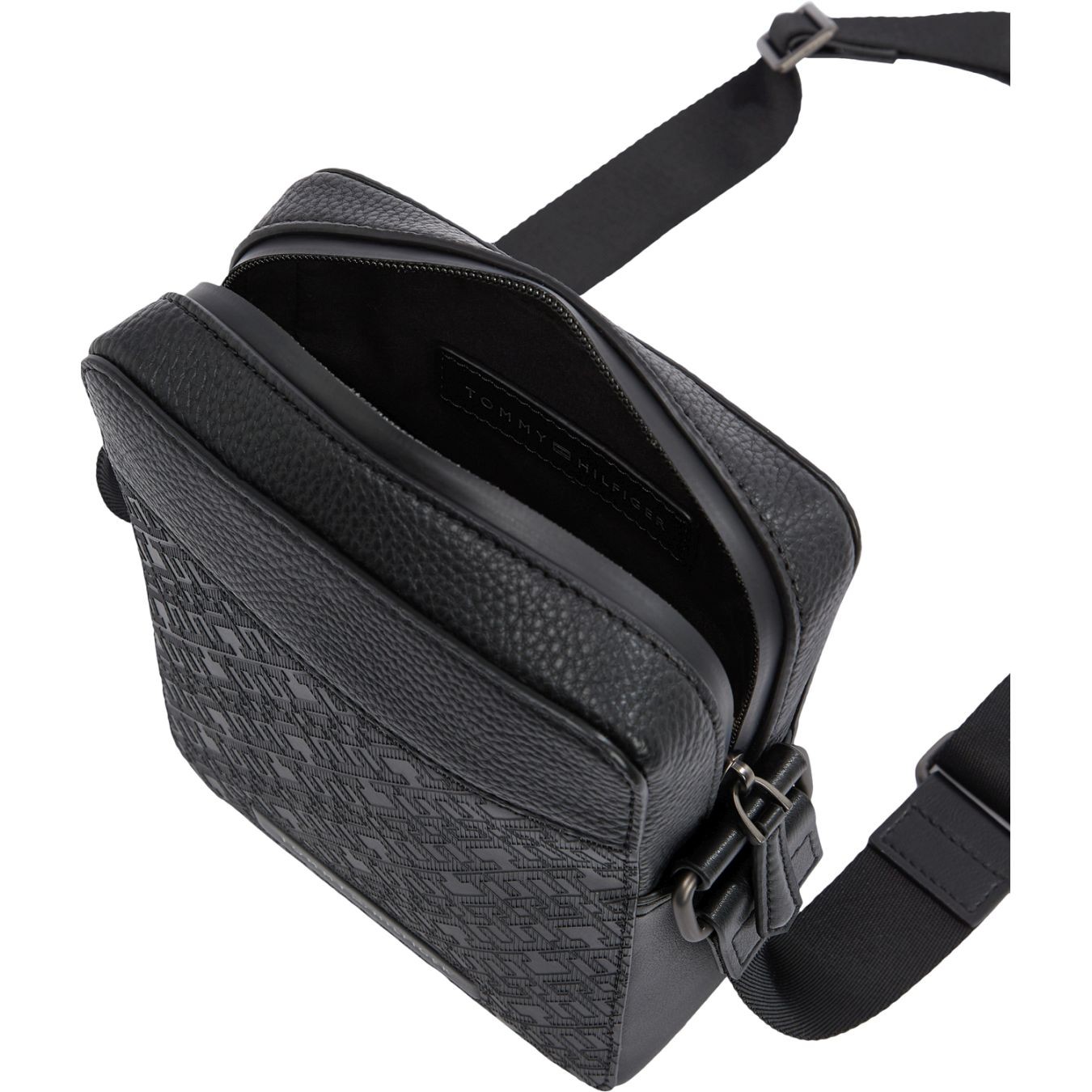 TOMMY HILFIGER Rankinė per petį vyrams, Juoda, Monogram mini crossover 3