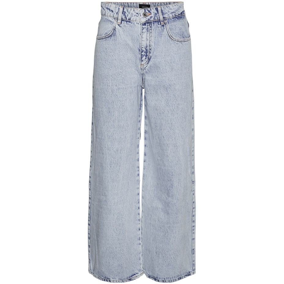 VERO MODA Tiesūs džinsai moterims, Mėlyna, VMKITHY HR LOOSE STR 1