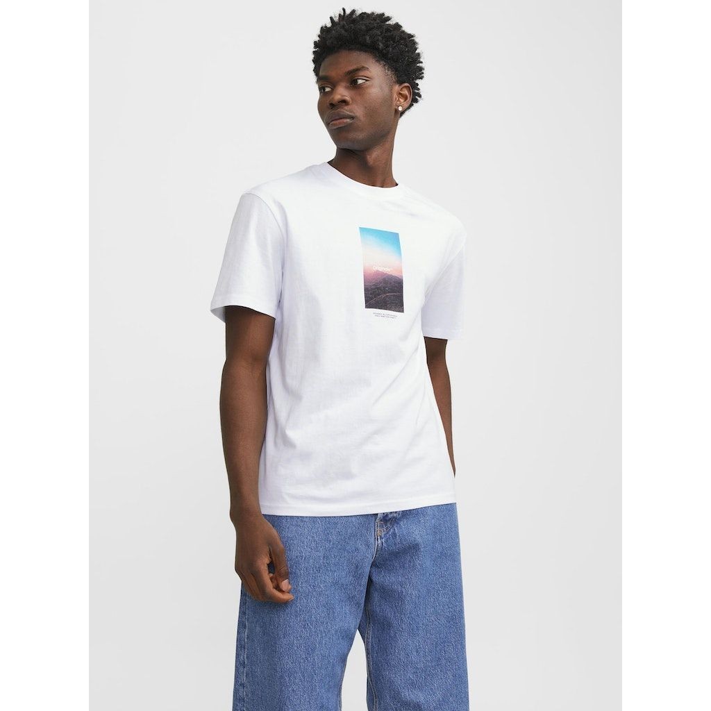 JACK & JONES Marškinėliai vyrams, Balta, Jorvesterbt-shirts 2