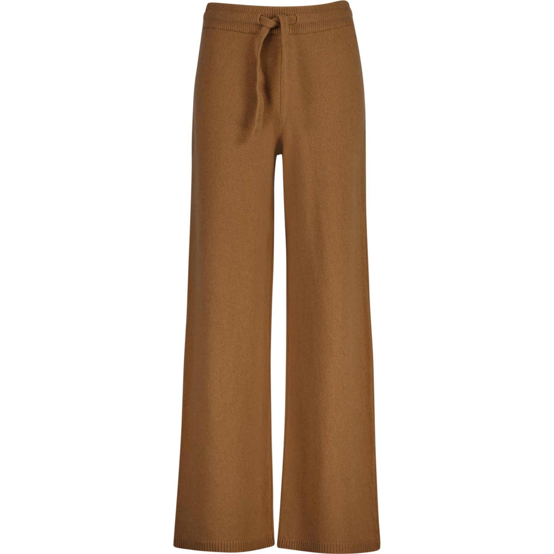 GANT Megztos kelnės moterims, Ruda, Wool knitted pants 1