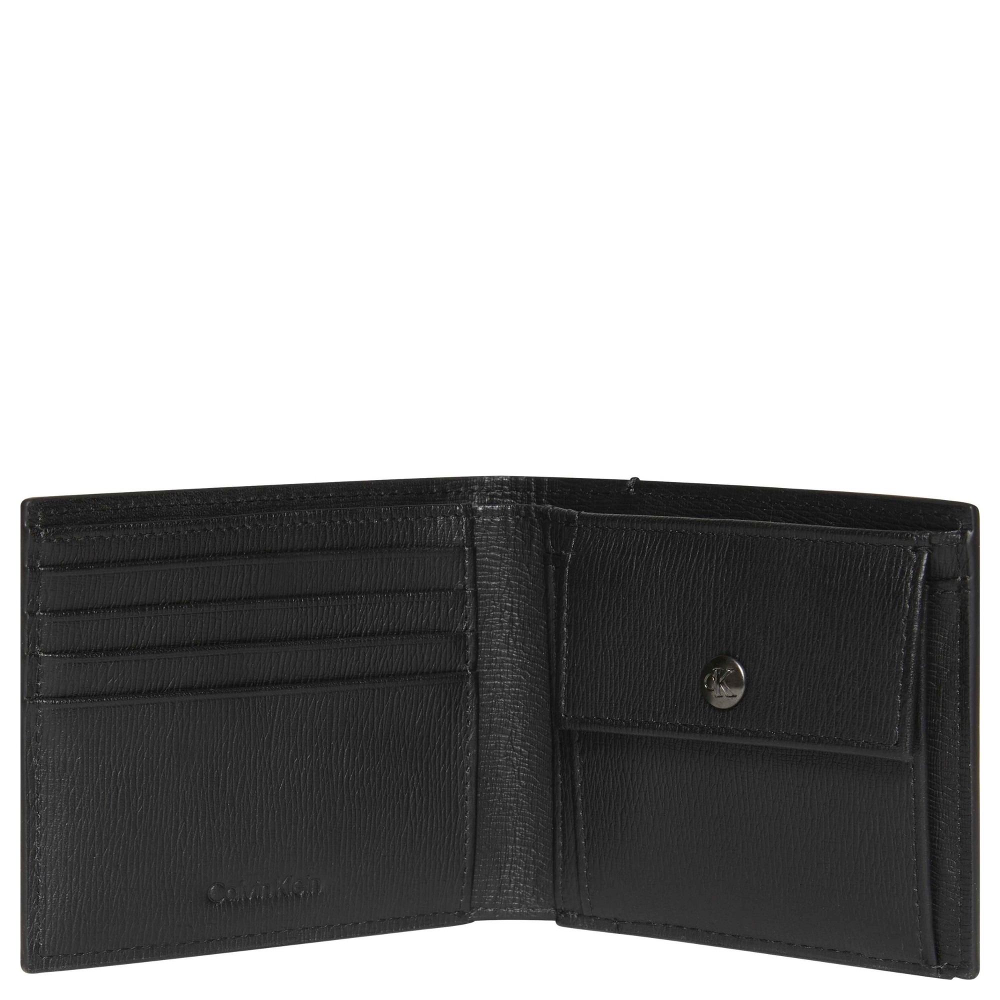 CALVIN KLEIN Piniginė vyrams, Juoda, saffiano ew billfold w/ coin 3