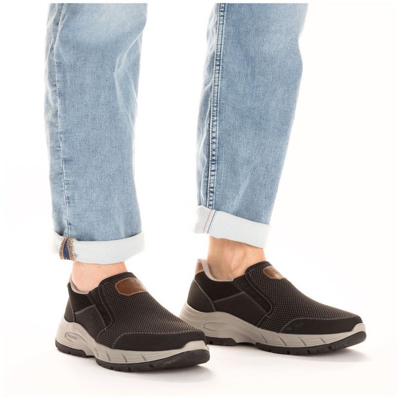 RIEKER Laisvalaikio bateliai vyrams, Juoda, LEISURE 2