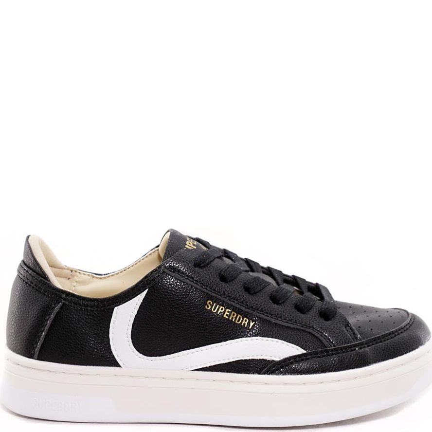 SUPERDRY Bateliai - moterims, Juoda, VEGAN BASKET OV LOW TRAINER 2