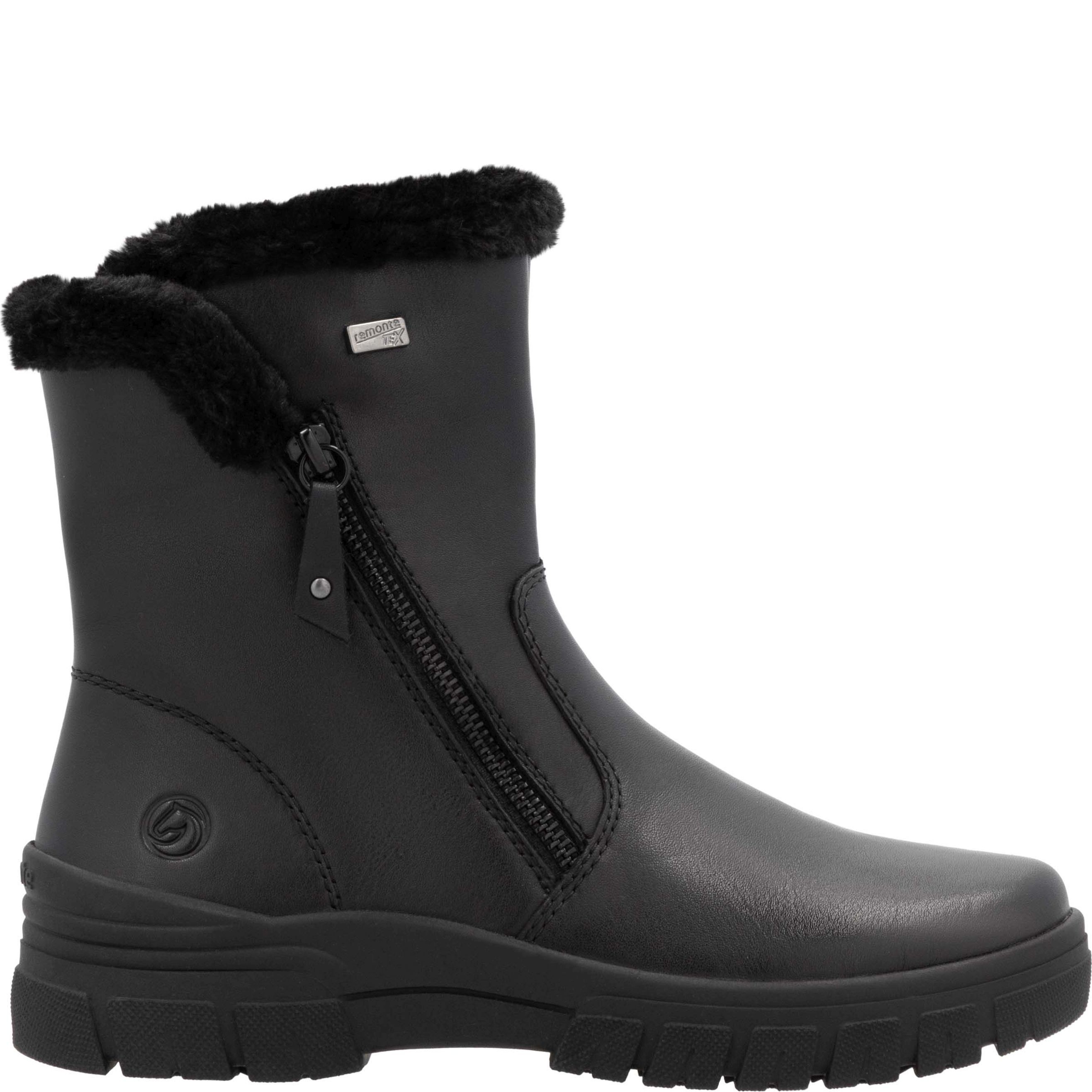 REMONTE Aulinukai moterims, Juoda, Ladies mid height boots 3