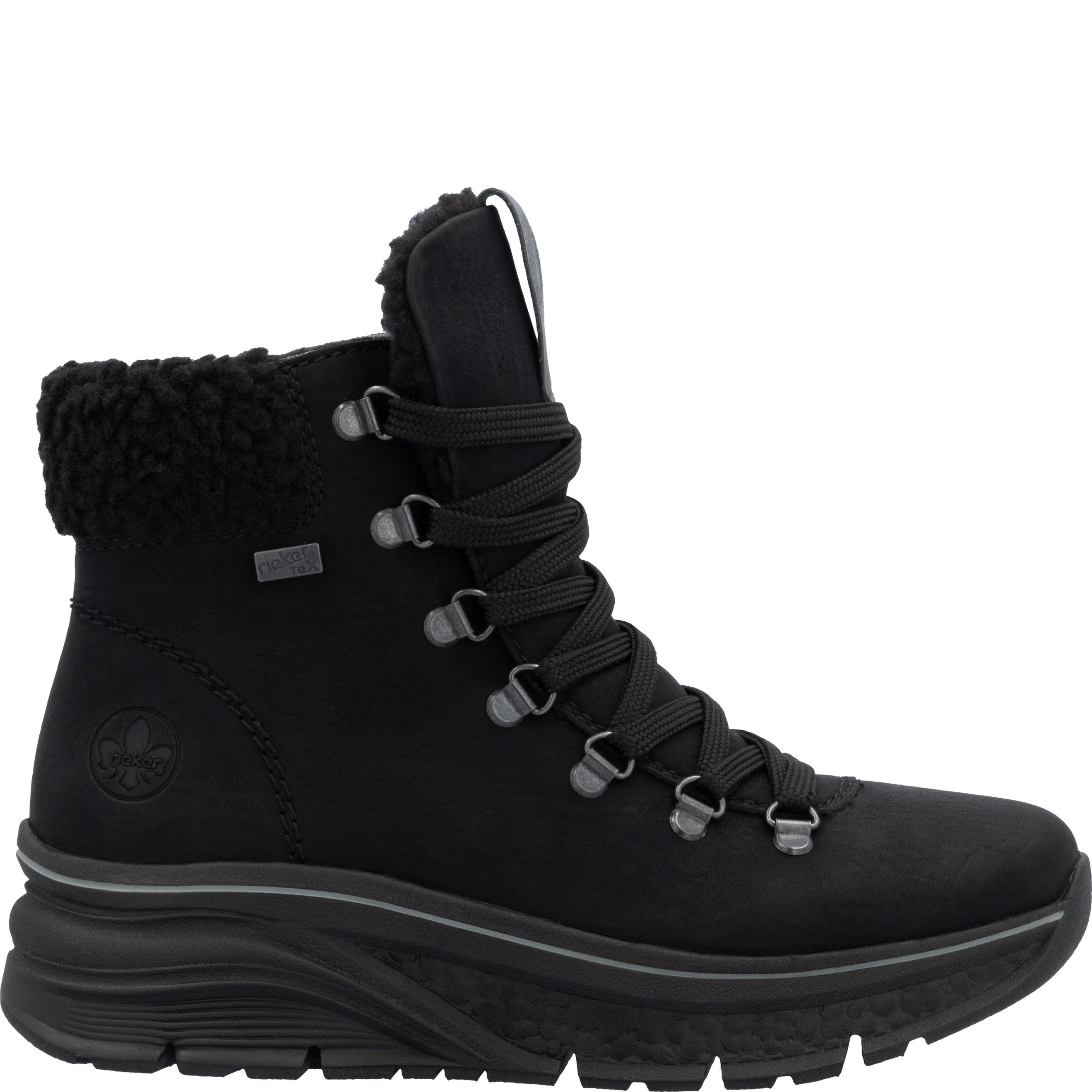 RIEKER Aulinukai moterims, Juoda, Ladies mid height boots 3