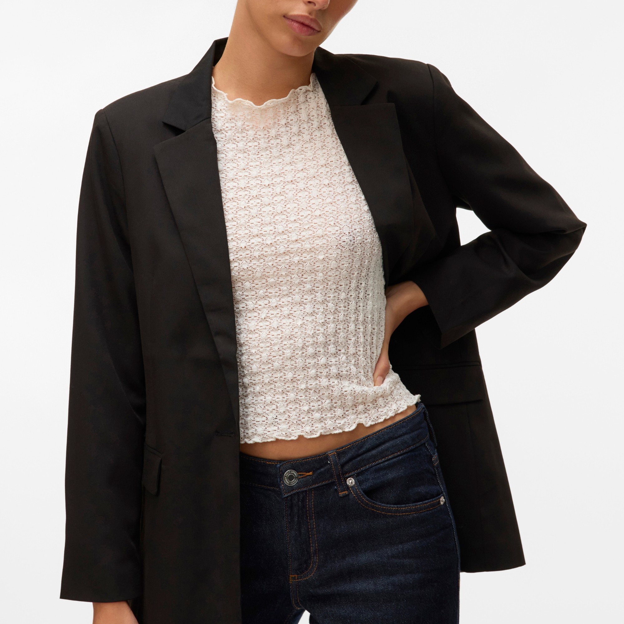 VERO MODA Švarkas moterims, Juoda, Nila blazer 2