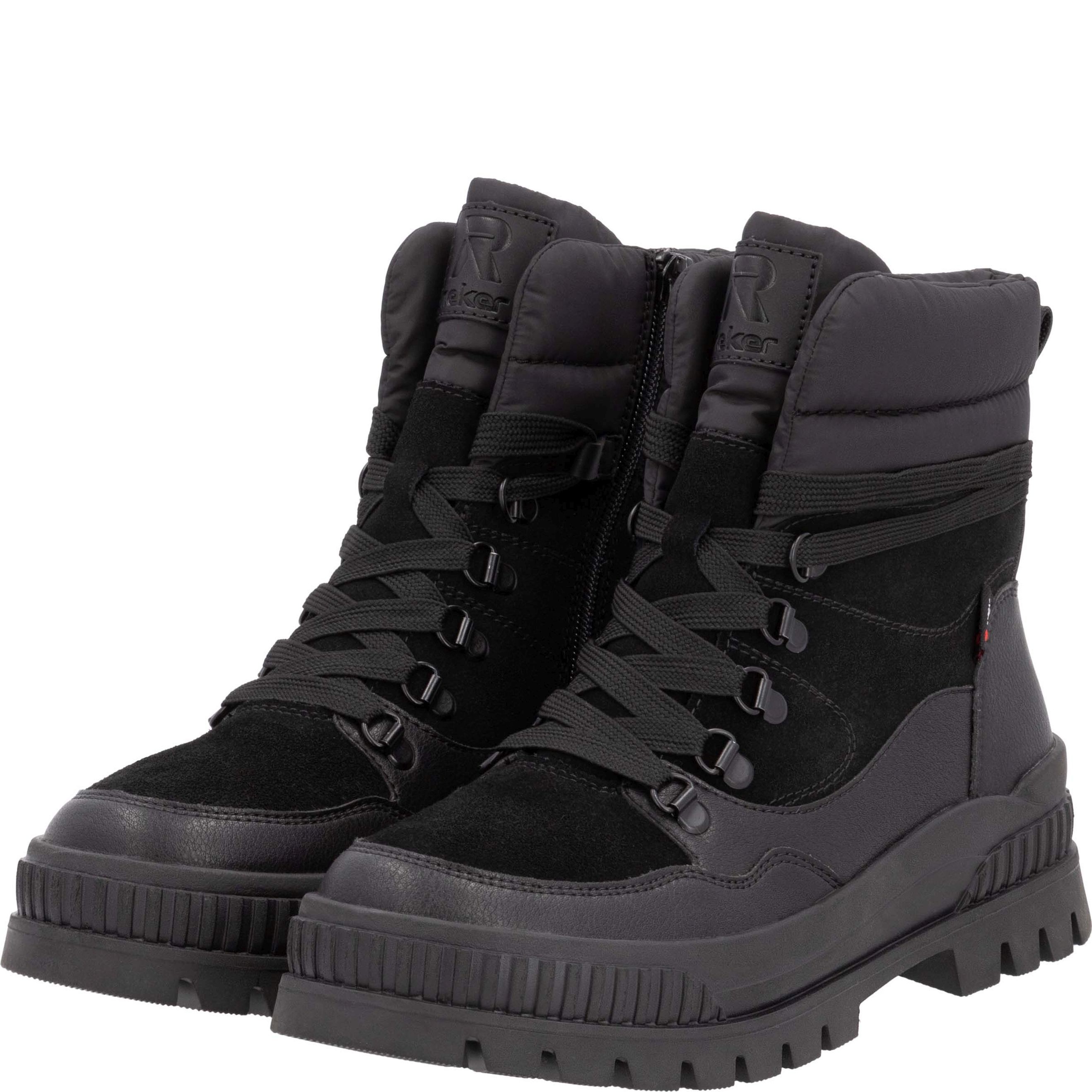 RIEKER EVOLUTION Aulinukai moterims, Juoda, Ladies mid height boots 9