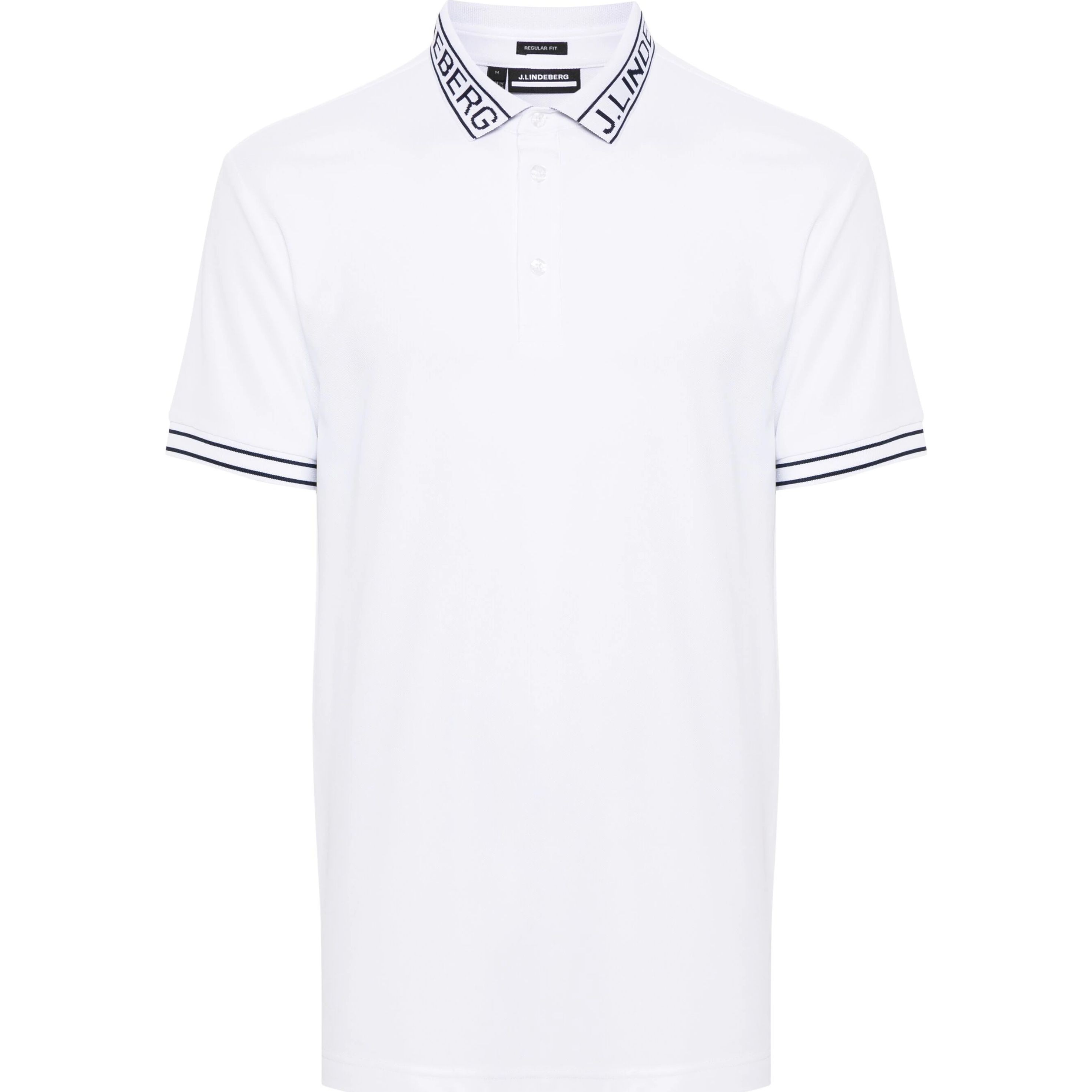 J.LINDEBERG Polo marškiniai trumpos rank. vyrams, Balta, Austin regular polo